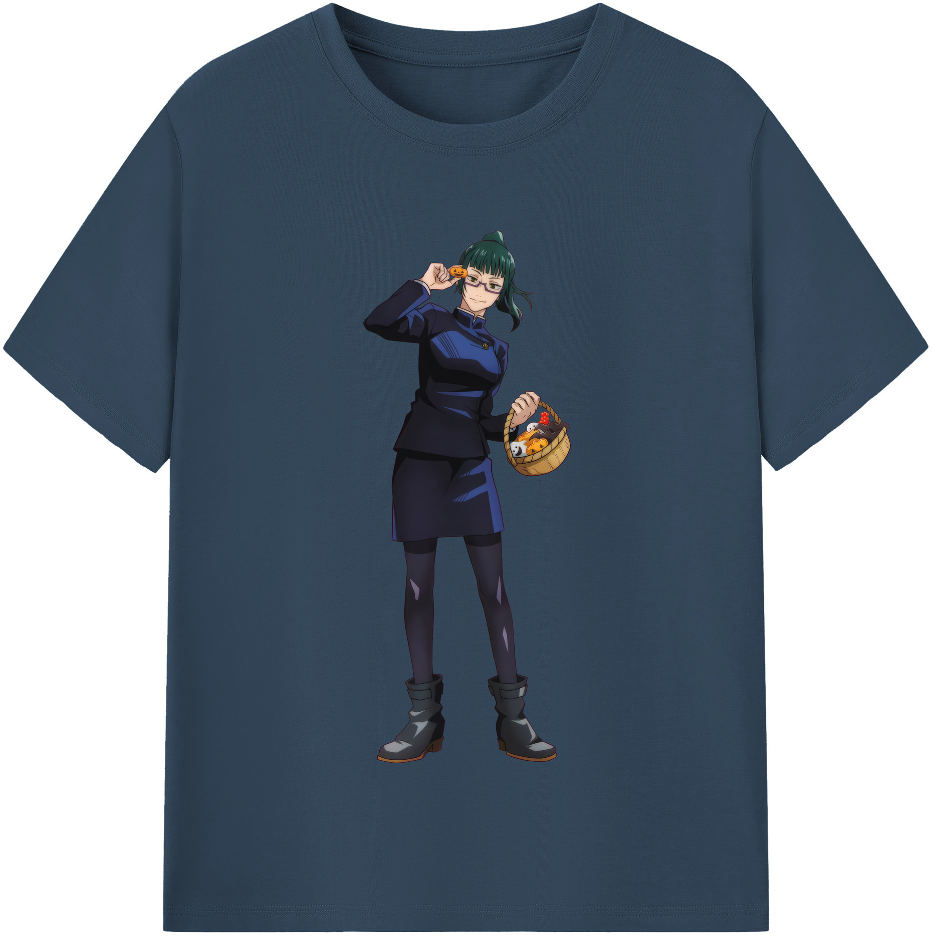 （画像用） 呪術廻戦 Jujutsu Kaisen レディースカジュアルプリントTシャツ（綿100％）