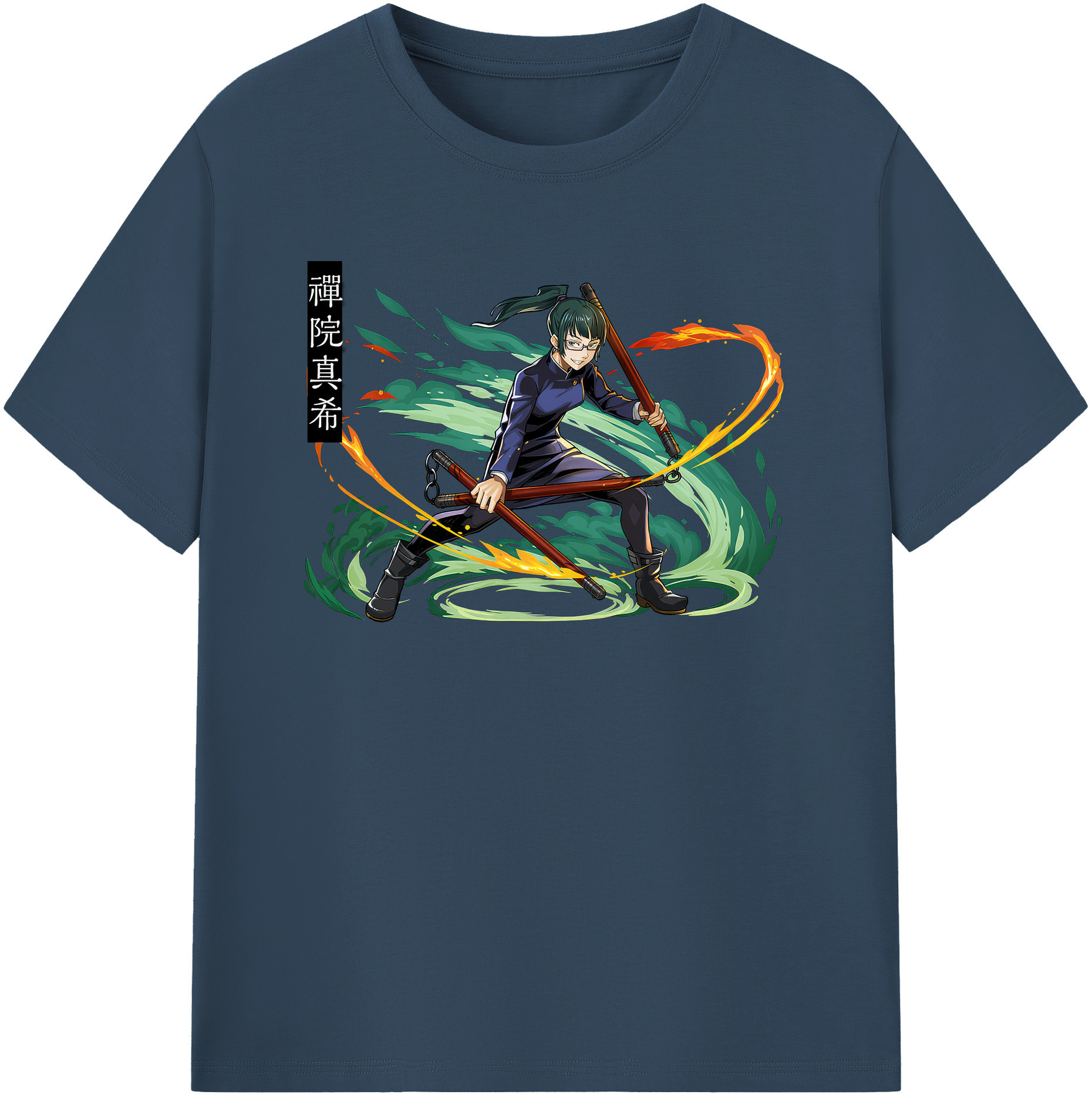 （画像用） 呪術廻戦 Jujutsu Kaisen レディースカジュアルプリントTシャツ（綿100％）