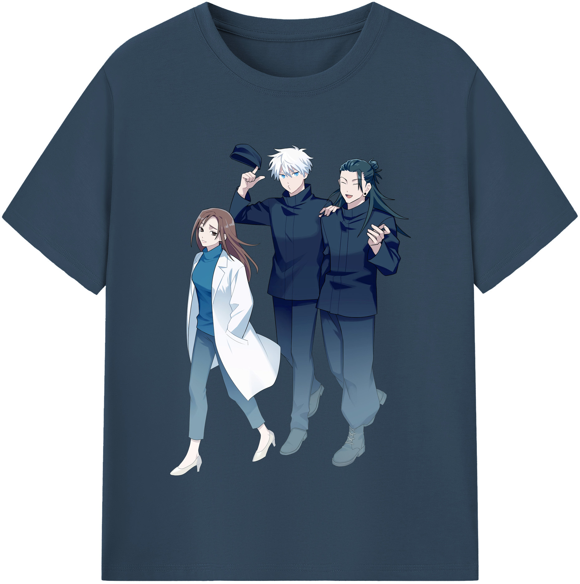 （画像用） 呪術廻戦 Jujutsu Kaisen レディースカジュアルプリントTシャツ（綿100％）