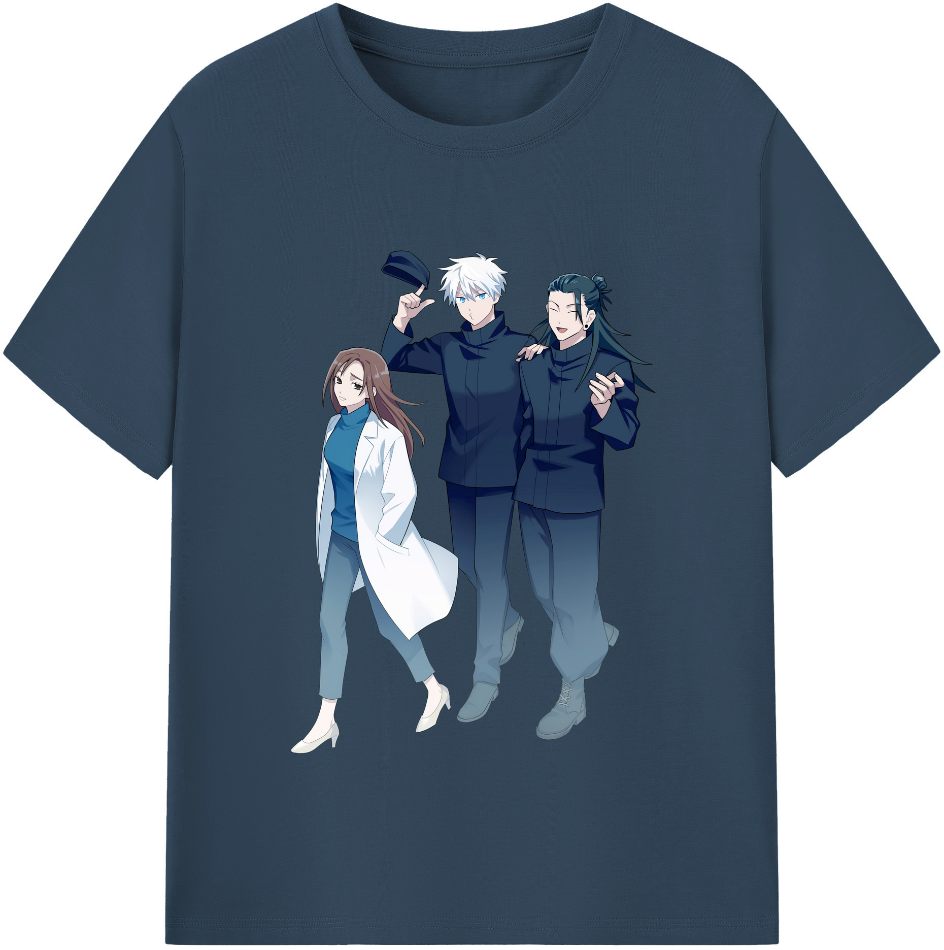 （画像用） 呪術廻戦 Jujutsu Kaisen レディースカジュアルプリントTシャツ（綿100％）