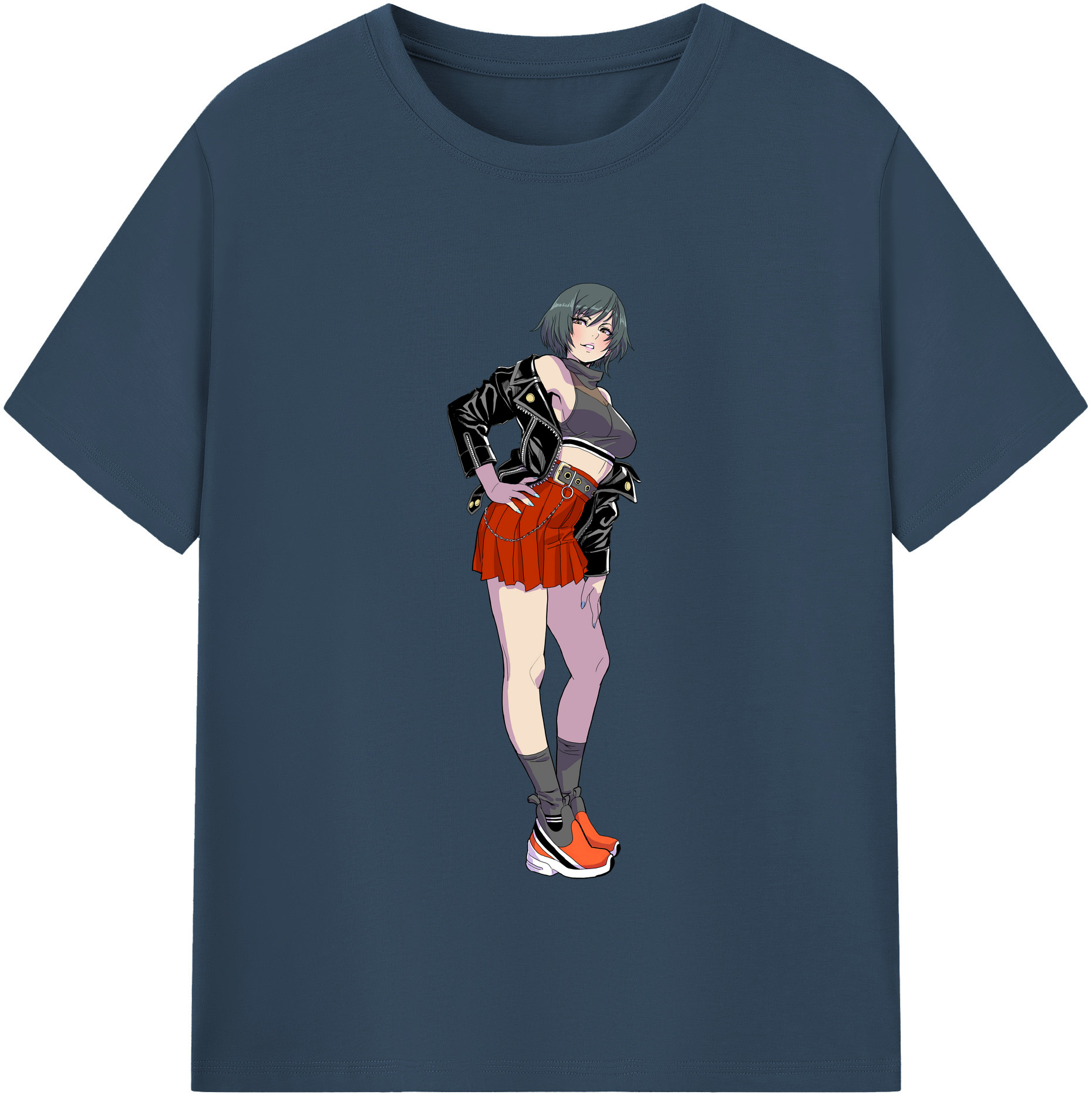 （画像用） 呪術廻戦 Jujutsu Kaisen レディースカジュアルプリントTシャツ（綿100％）