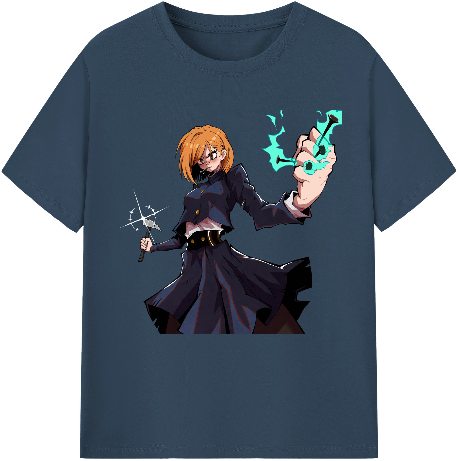 （画像用） 呪術廻戦 Jujutsu Kaisen レディースカジュアルプリントTシャツ（綿100％）