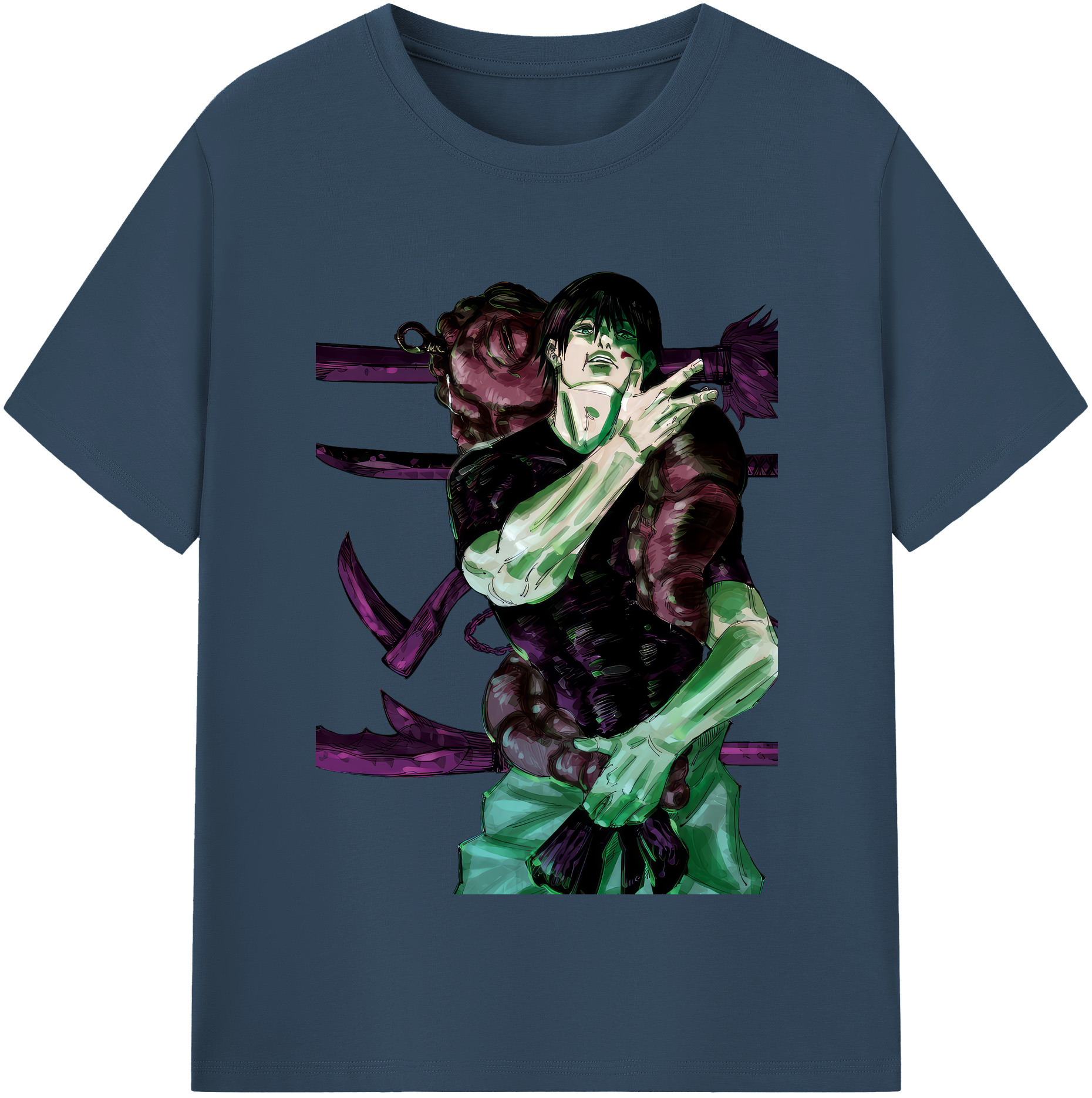 （画像用） 呪術廻戦 Jujutsu Kaisen レディースカジュアルプリントTシャツ（綿100％）