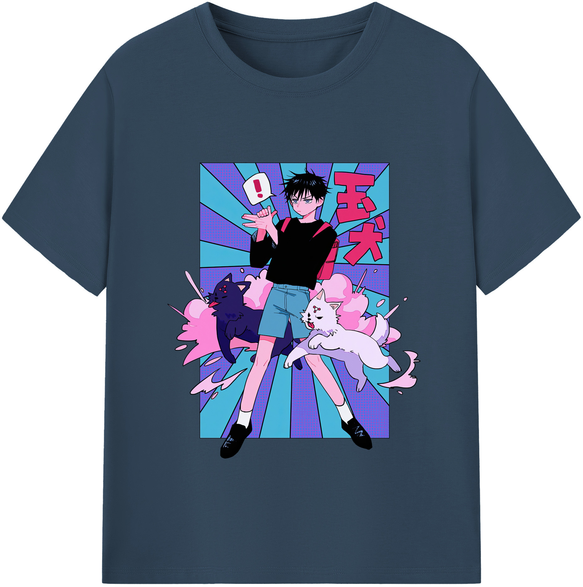 （画像用） 呪術廻戦 Jujutsu Kaisen レディースカジュアルプリントTシャツ（綿100％）
