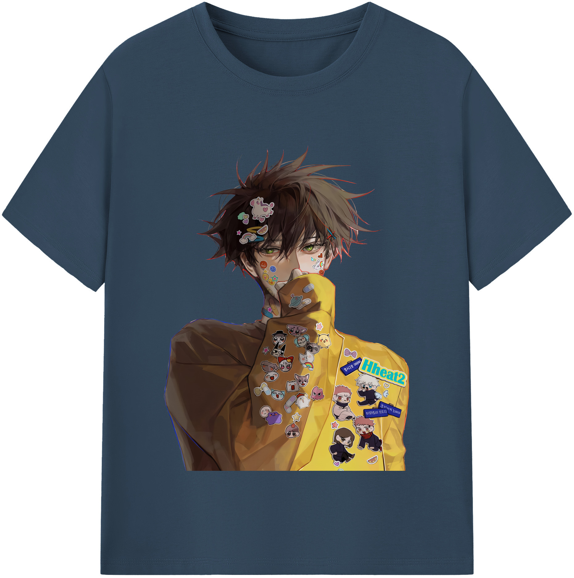 （画像用） 呪術廻戦 Jujutsu Kaisen レディースカジュアルプリントTシャツ（綿100％）