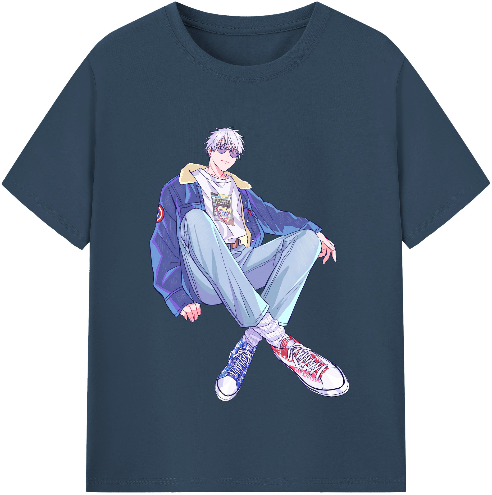 （画像用） 呪術廻戦 Jujutsu Kaisen レディースカジュアルプリントTシャツ（綿100％）