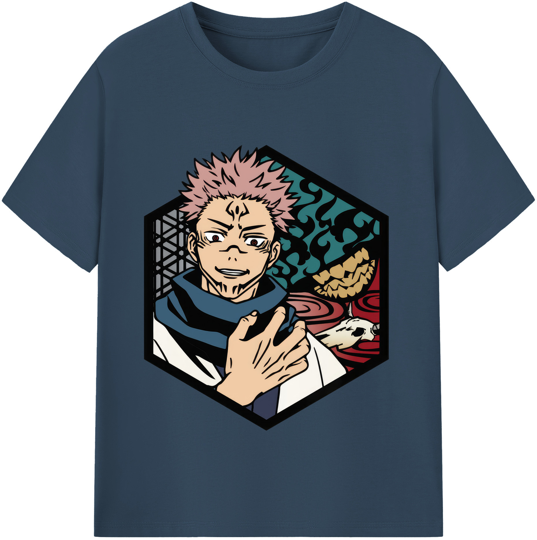 （画像用） 呪術廻戦 Jujutsu Kaisen レディースカジュアルプリントTシャツ（綿100％）