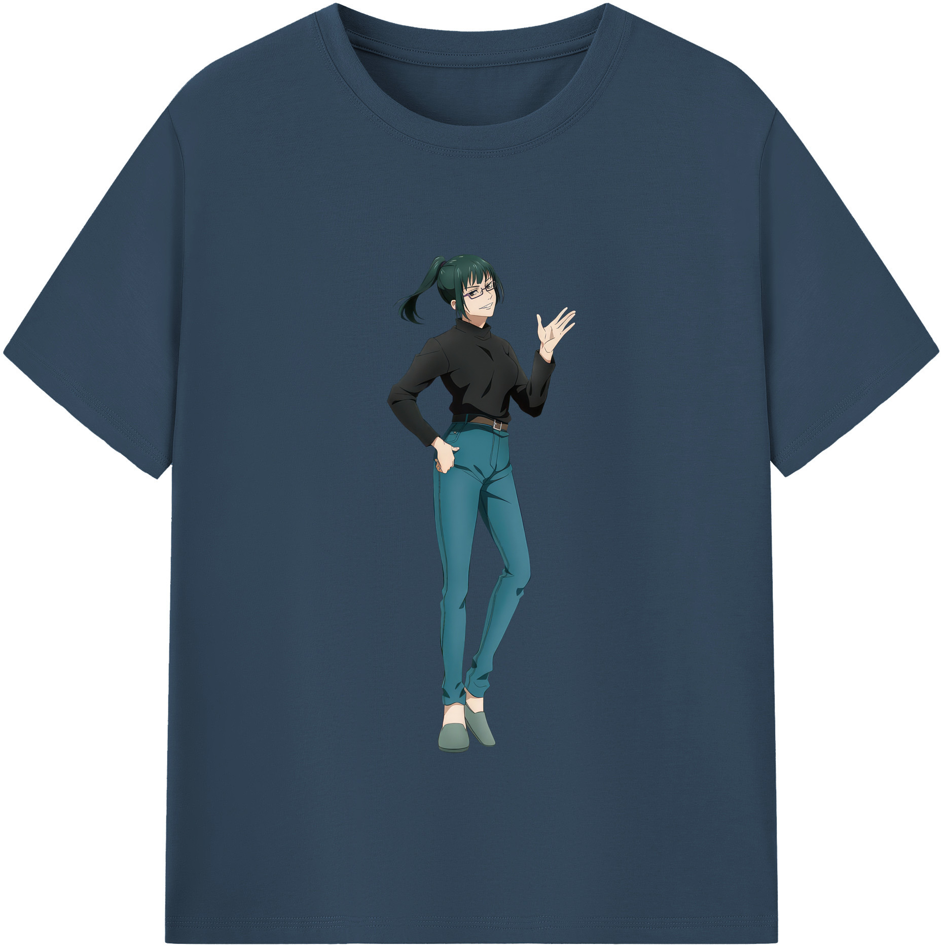 （画像用） 呪術廻戦 Jujutsu Kaisen レディースカジュアルプリントTシャツ（綿100％）