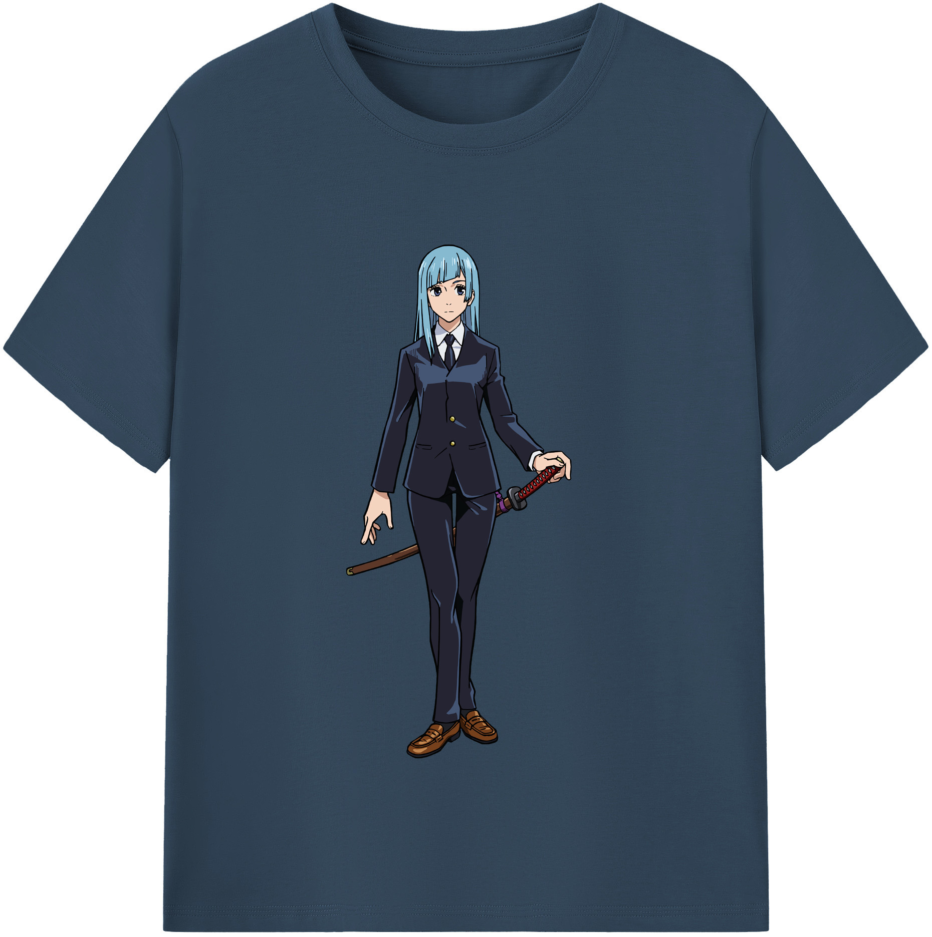 （画像用） 呪術廻戦 Jujutsu Kaisen レディースカジュアルプリントTシャツ（綿100％）