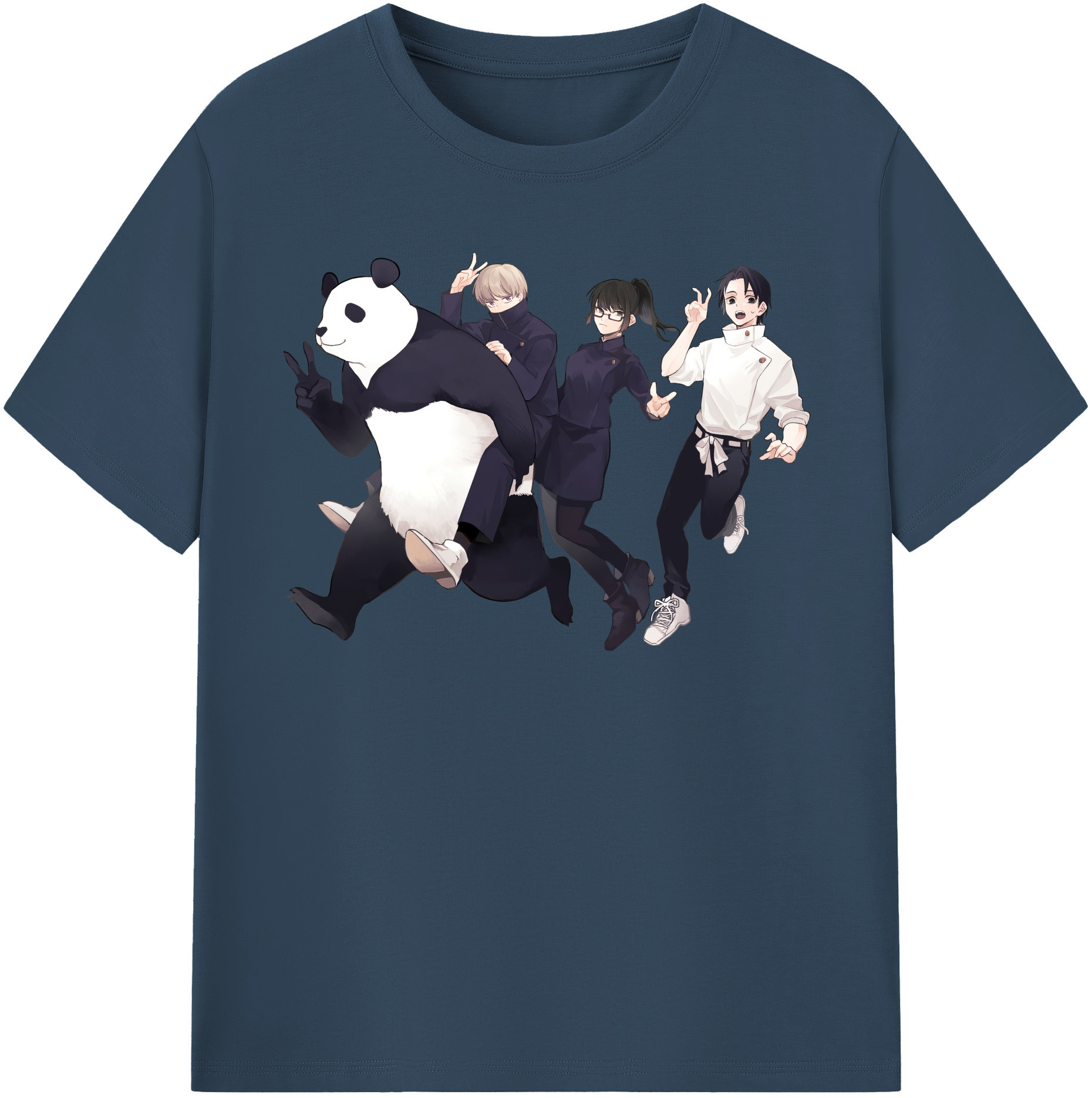 （画像用） 呪術廻戦 Jujutsu Kaisen レディースカジュアルプリントTシャツ（綿100％）