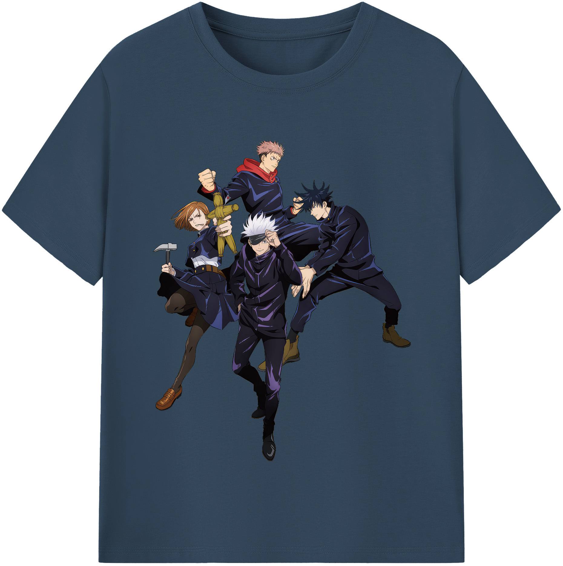 （画像用） 呪術廻戦 Jujutsu Kaisen レディースカジュアルプリントTシャツ（綿100％）