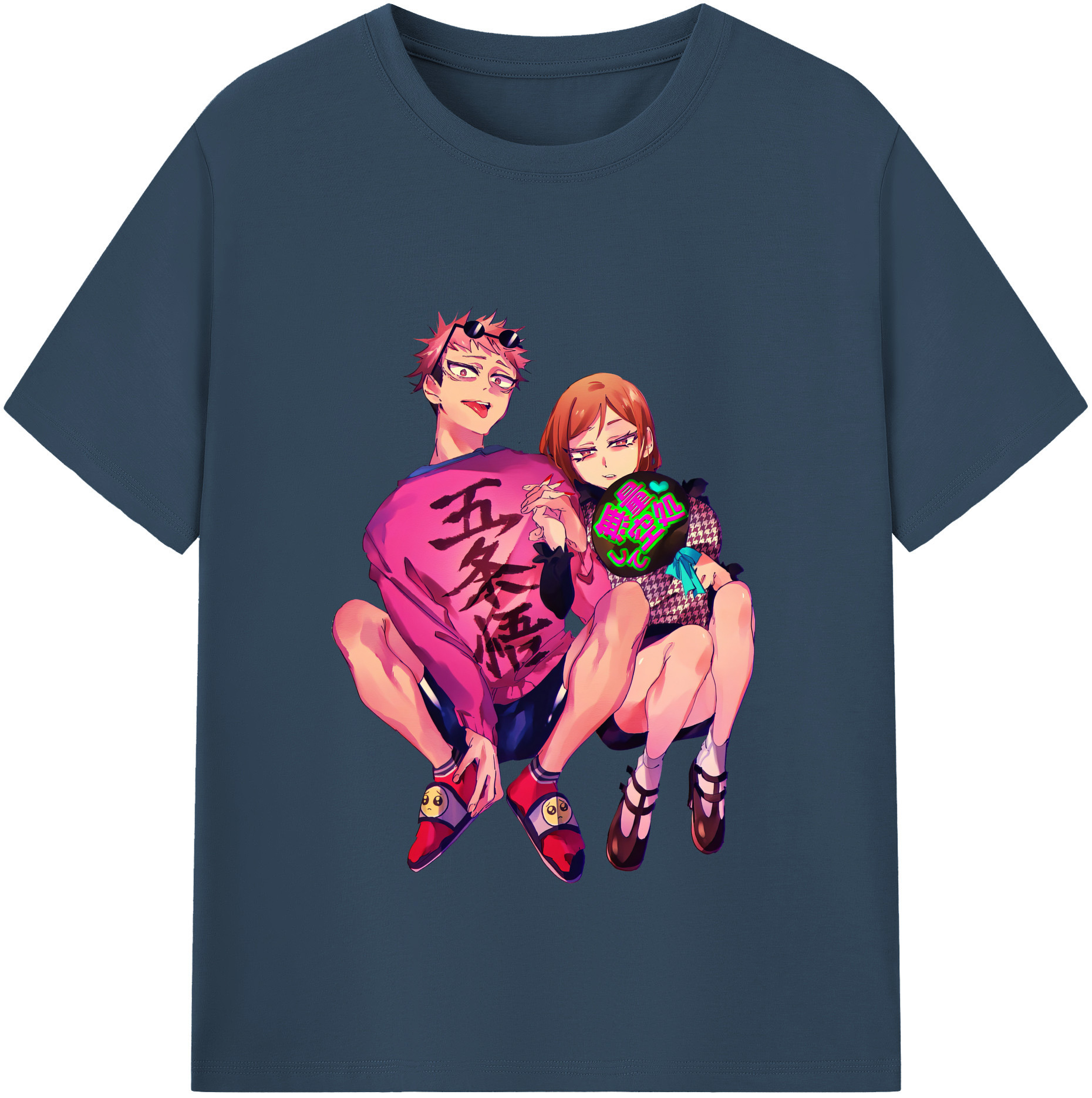 （画像用） 呪術廻戦 Jujutsu Kaisen レディースカジュアルプリントTシャツ（綿100％）