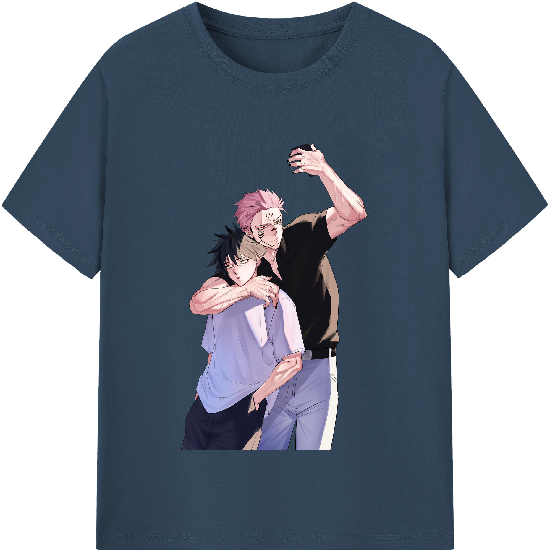 （画像用） 呪術廻戦 Jujutsu Kaisen レディースカジュアルプリントTシャツ（綿100％）