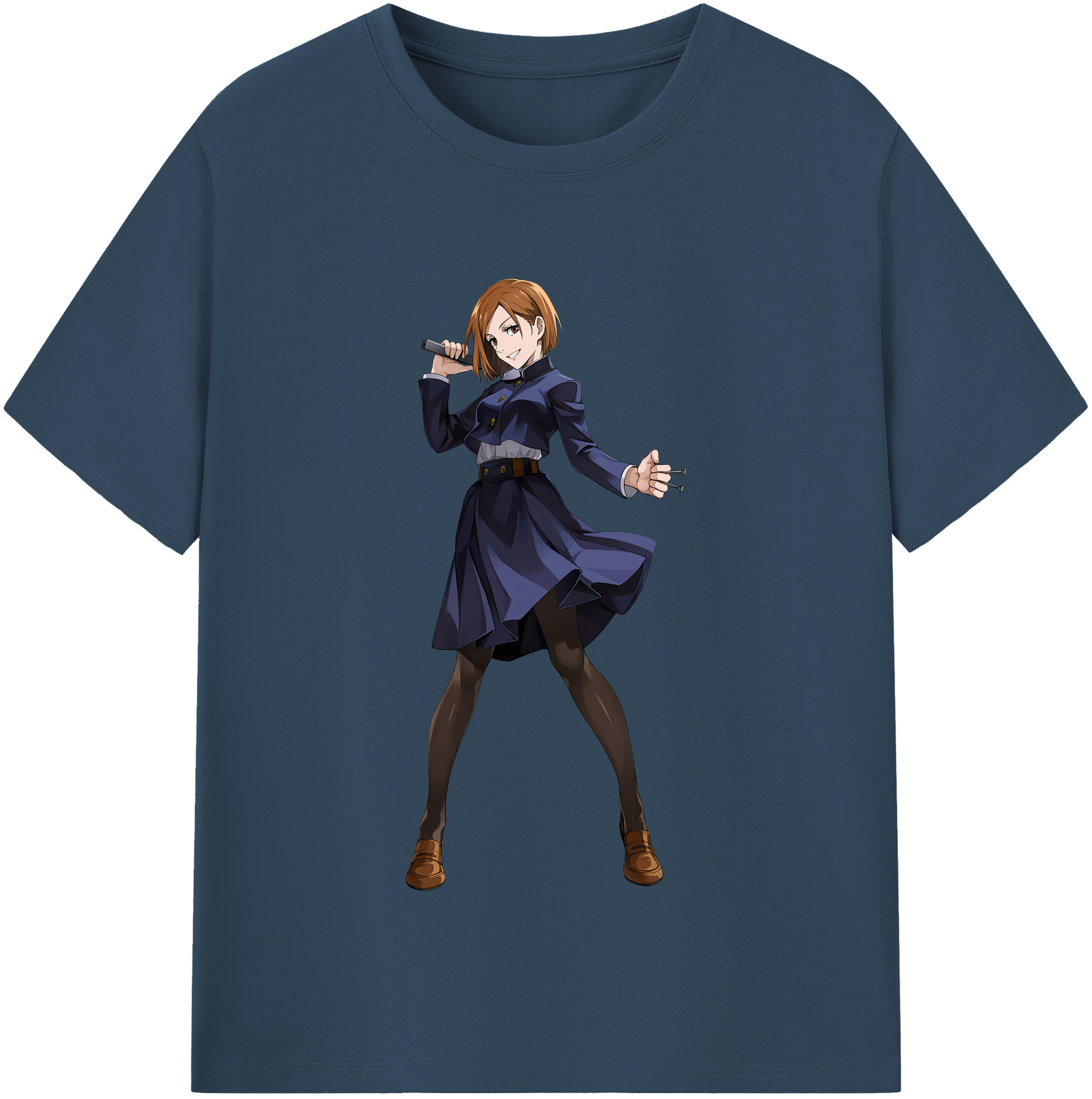 （画像用） 呪術廻戦 Jujutsu Kaisen レディースカジュアルプリントTシャツ（綿100％）