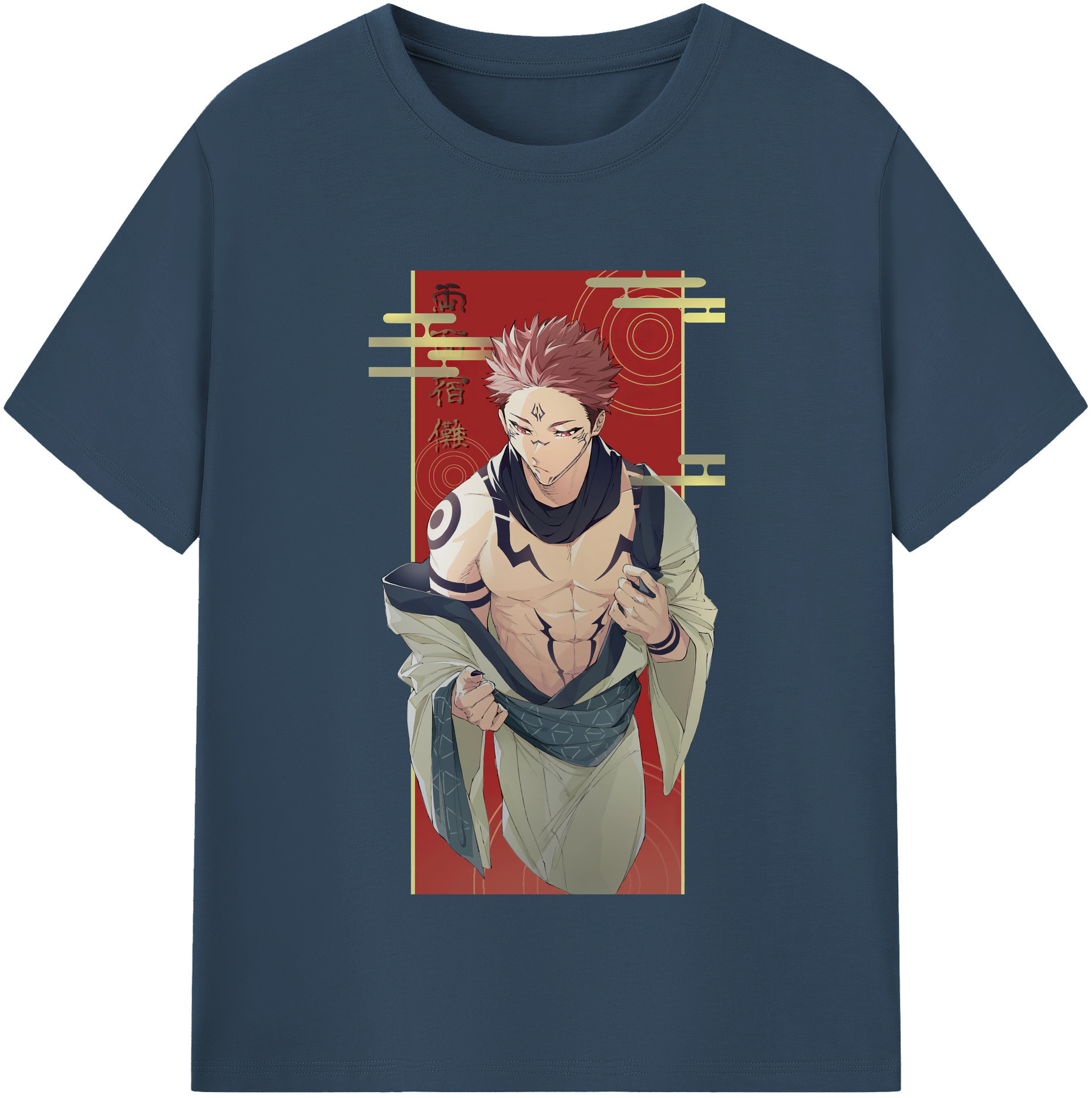 （画像用） 呪術廻戦 Jujutsu Kaisen レディースカジュアルプリントTシャツ（綿100％）