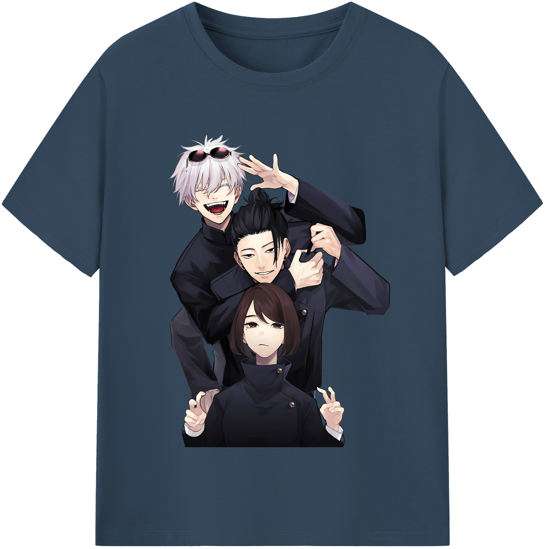 （画像用） 呪術廻戦 Jujutsu Kaisen レディースカジュアルプリントTシャツ（綿100％）