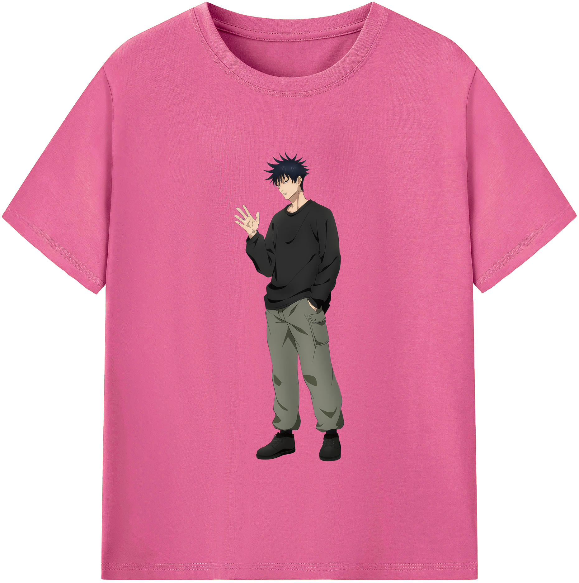 （画像用） 呪術廻戦 Jujutsu Kaisen レディースカジュアルプリントTシャツ（綿100％）