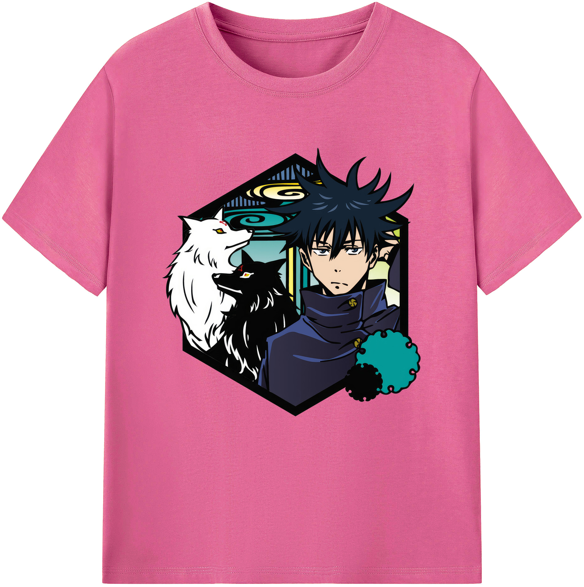 （画像用） 呪術廻戦 Jujutsu Kaisen レディースカジュアルプリントTシャツ（綿100％）