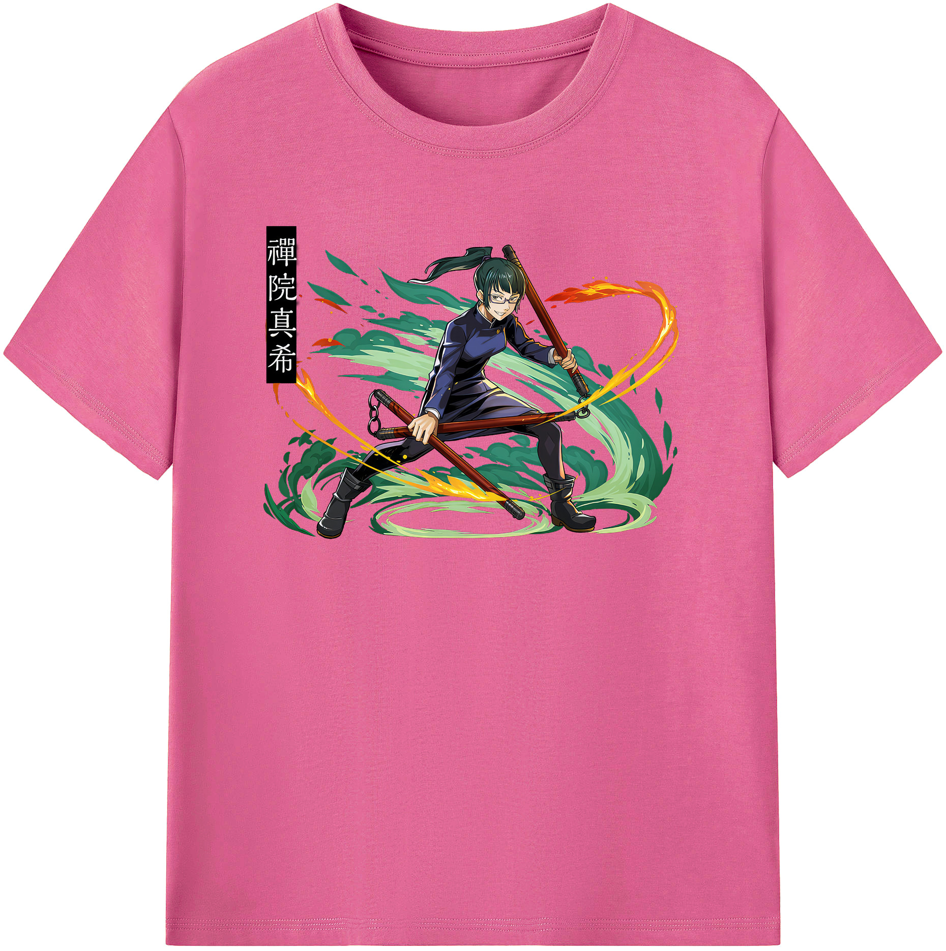 （画像用） 呪術廻戦 Jujutsu Kaisen レディースカジュアルプリントTシャツ（綿100％）