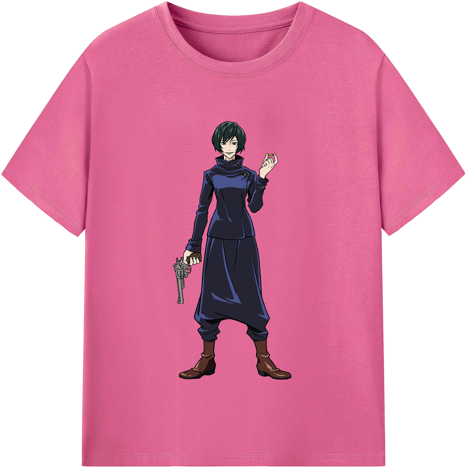 （画像用） 呪術廻戦 Jujutsu Kaisen レディースカジュアルプリントTシャツ（綿100％）