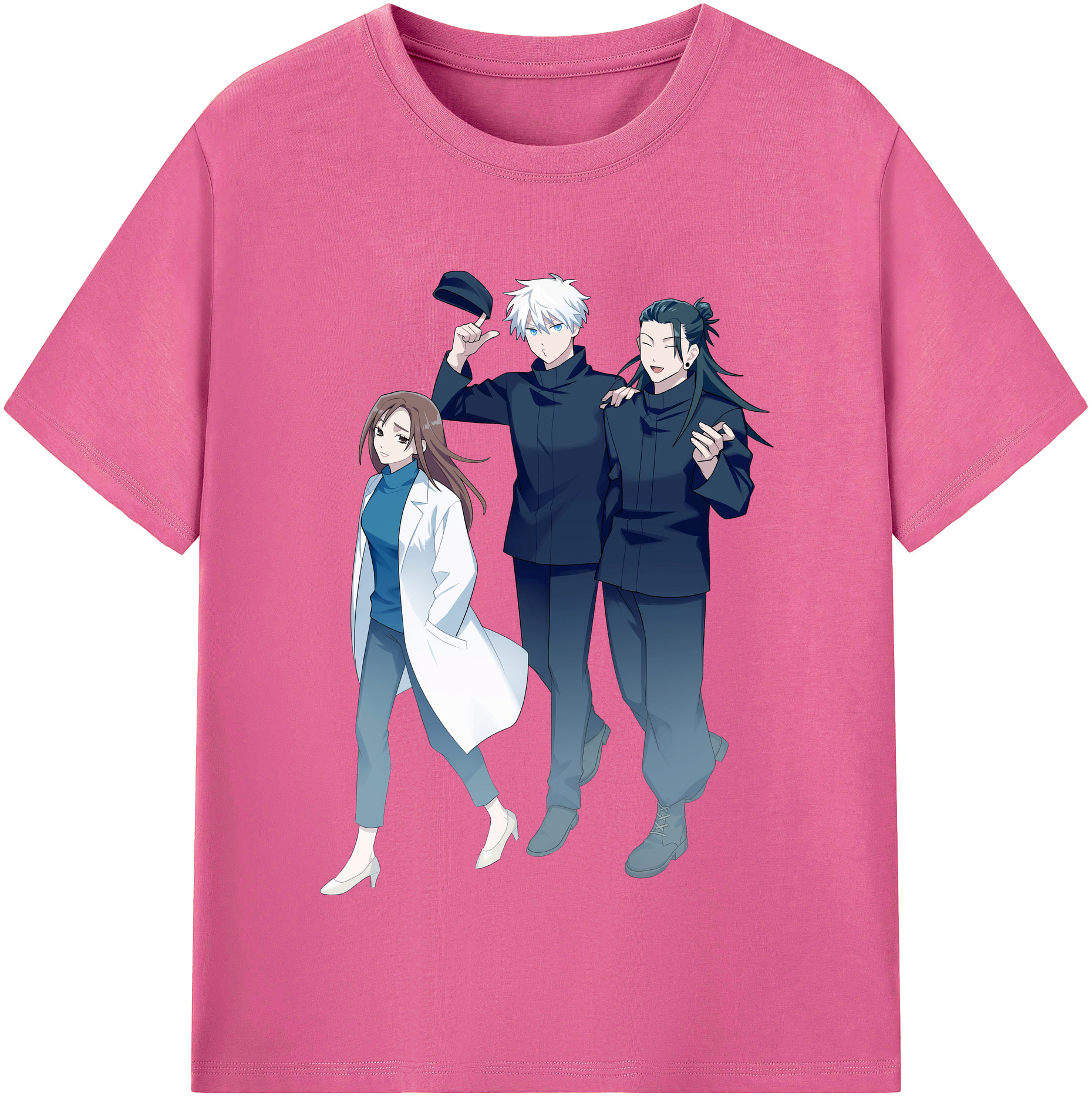 （画像用） 呪術廻戦 Jujutsu Kaisen レディースカジュアルプリントTシャツ（綿100％）