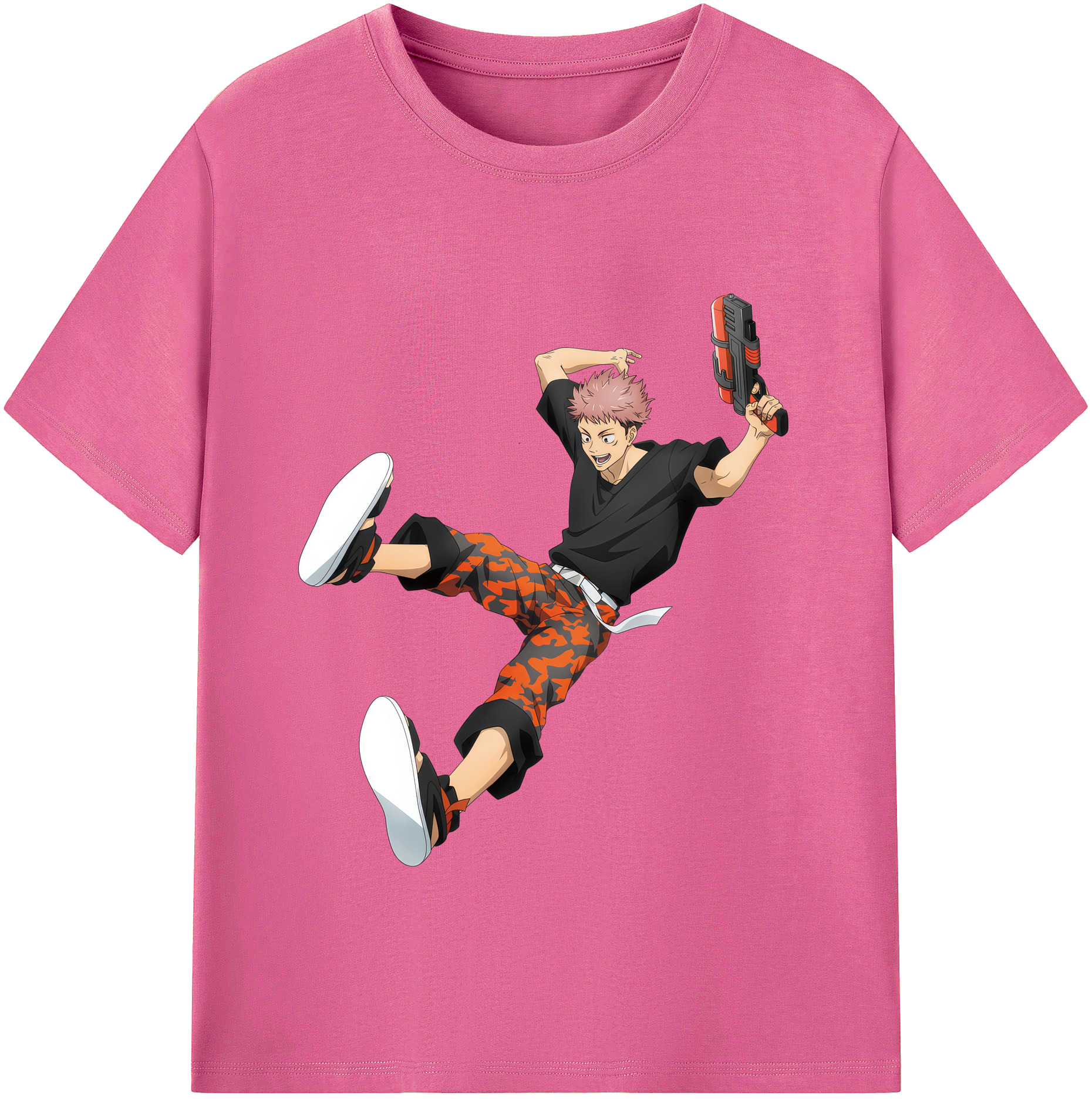 （画像用） 呪術廻戦 Jujutsu Kaisen レディースカジュアルプリントTシャツ（綿100％）