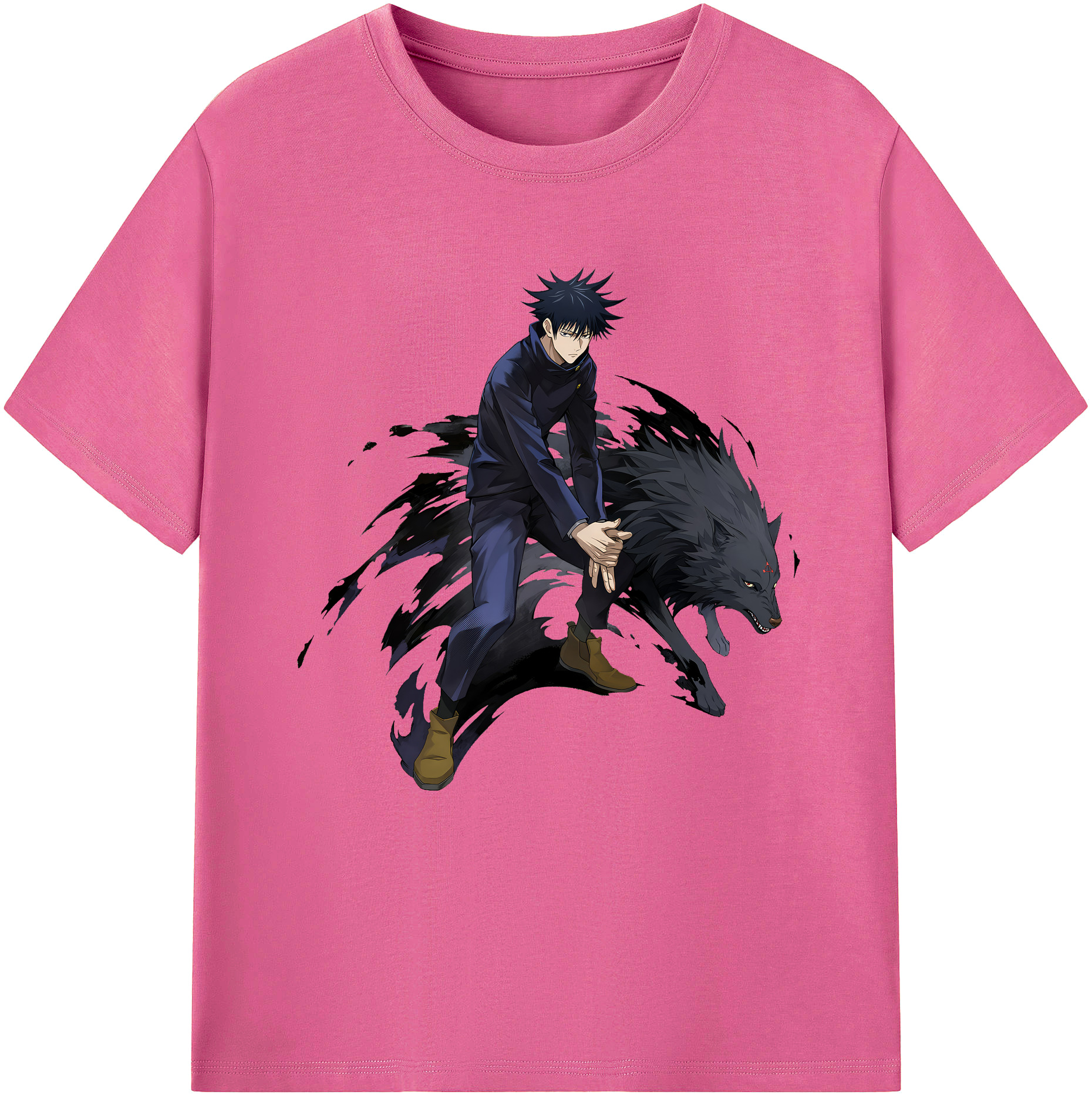 （画像用） 呪術廻戦 Jujutsu Kaisen レディースカジュアルプリントTシャツ（綿100％）