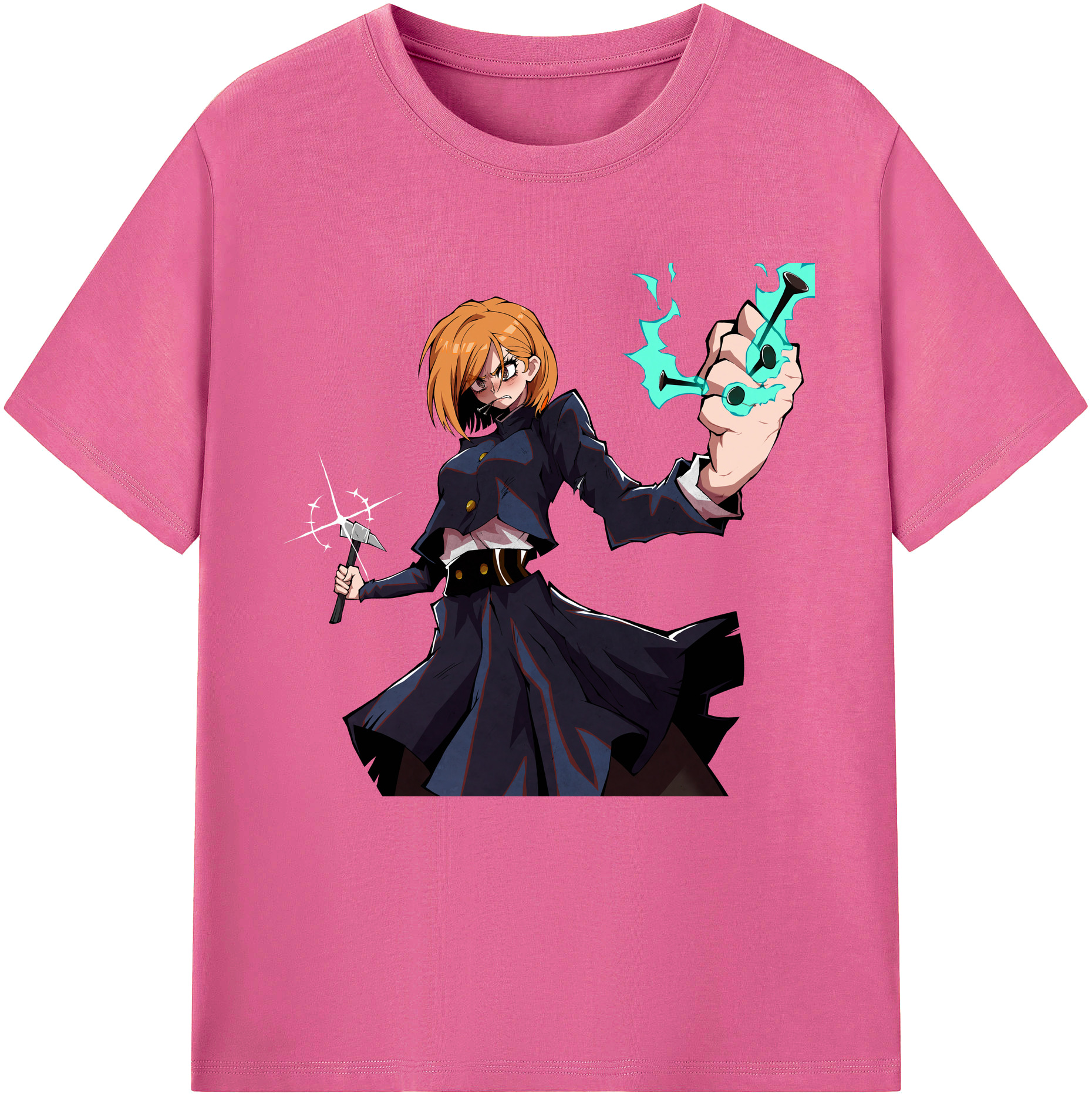 （画像用） 呪術廻戦 Jujutsu Kaisen レディースカジュアルプリントTシャツ（綿100％）