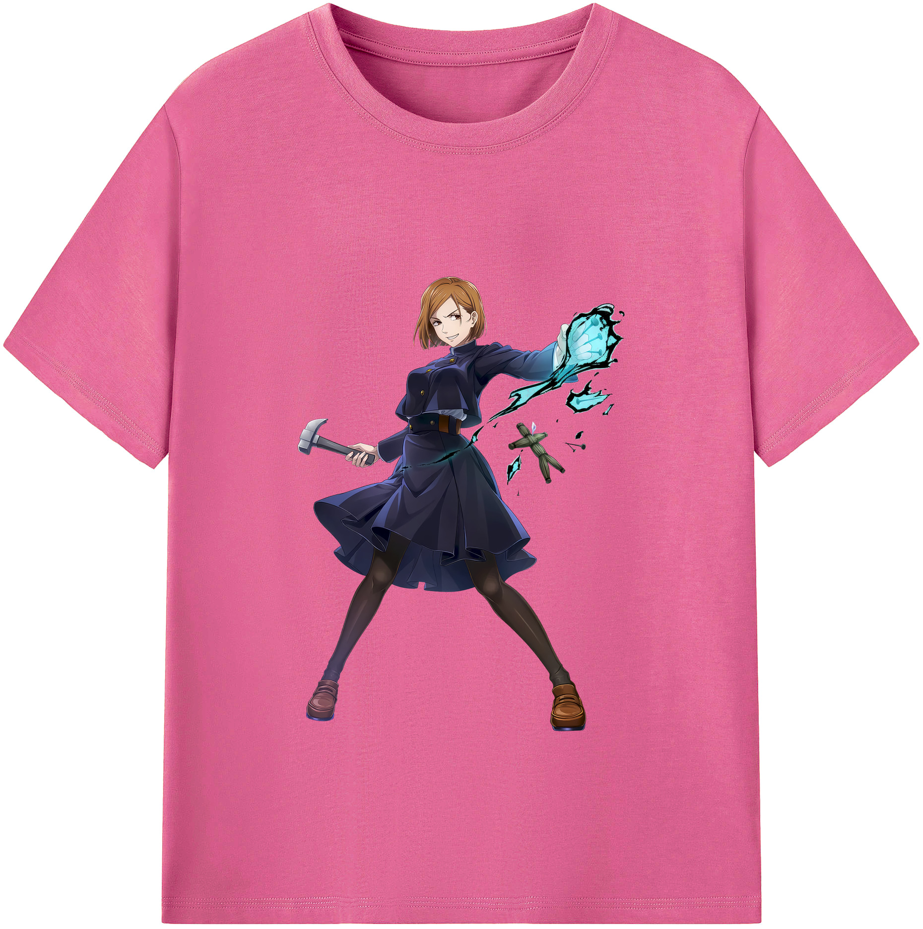 （画像用） 呪術廻戦 Jujutsu Kaisen レディースカジュアルプリントTシャツ（綿100％）