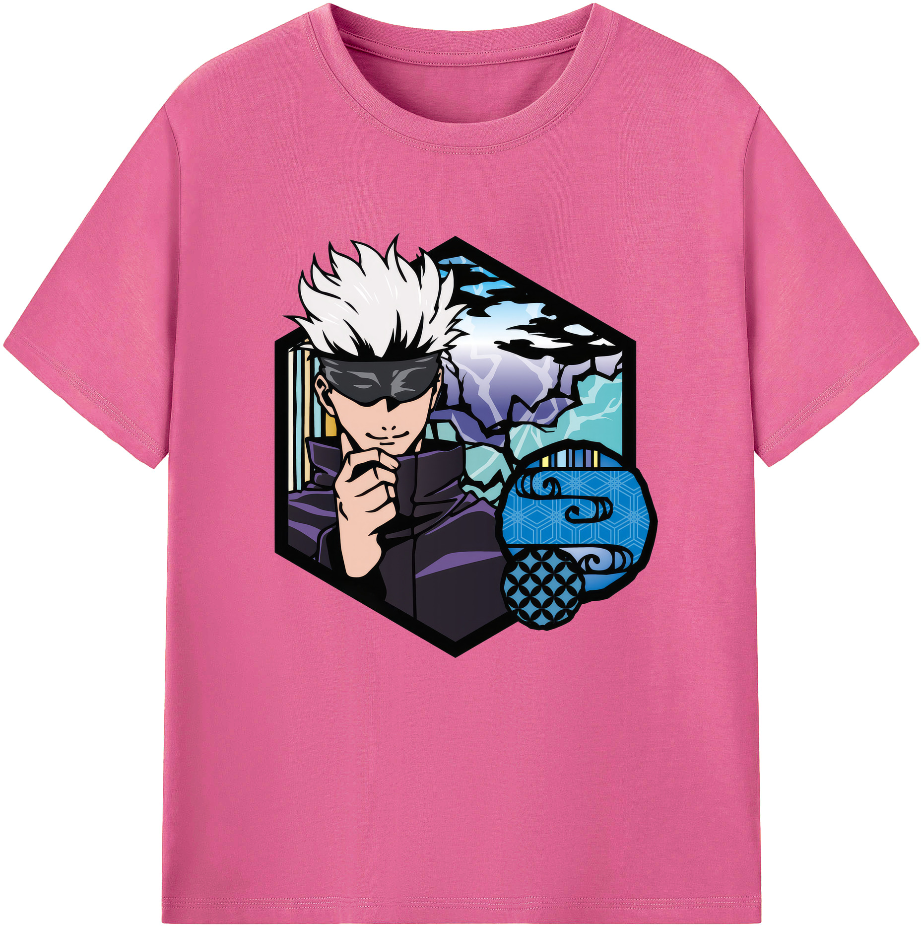 （画像用） 呪術廻戦 Jujutsu Kaisen レディースカジュアルプリントTシャツ（綿100％）