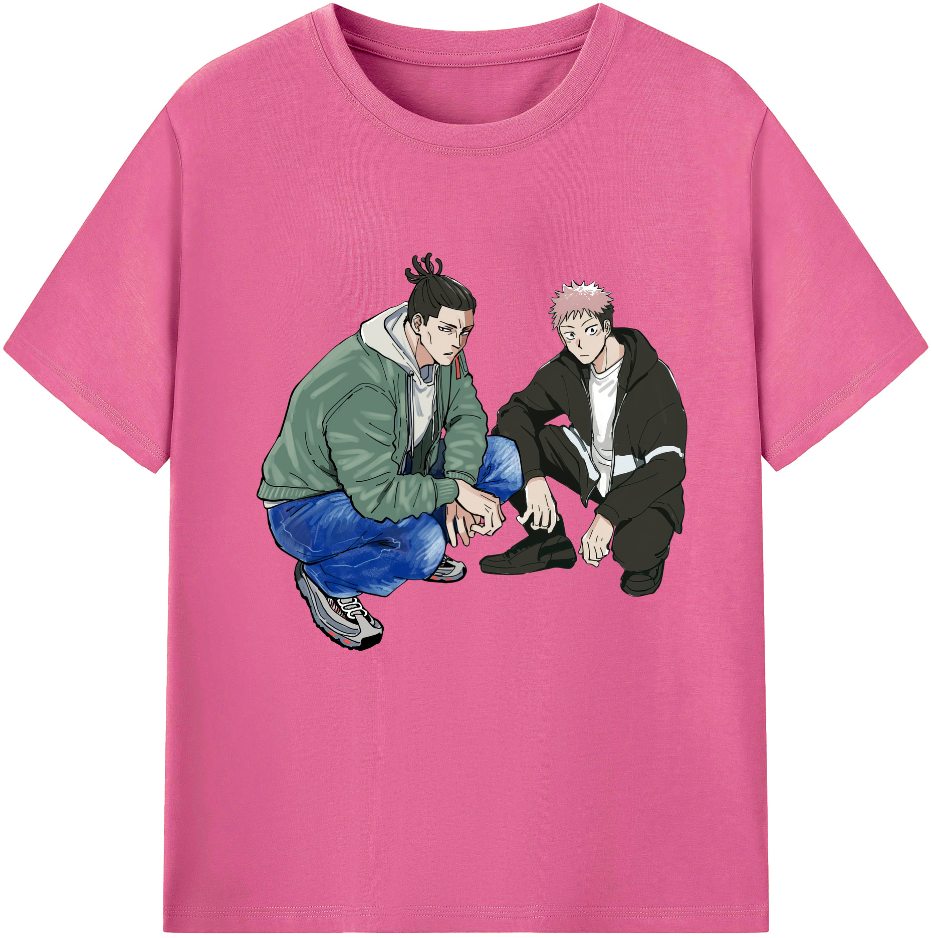 （画像用） 呪術廻戦 Jujutsu Kaisen レディースカジュアルプリントTシャツ（綿100％）