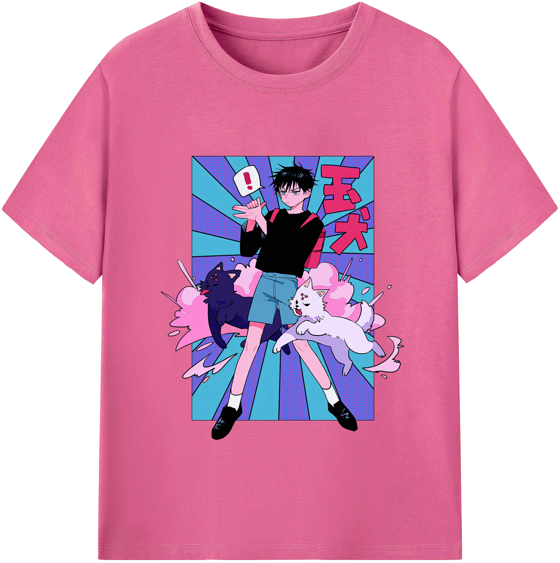 （画像用） 呪術廻戦 Jujutsu Kaisen レディースカジュアルプリントTシャツ（綿100％）