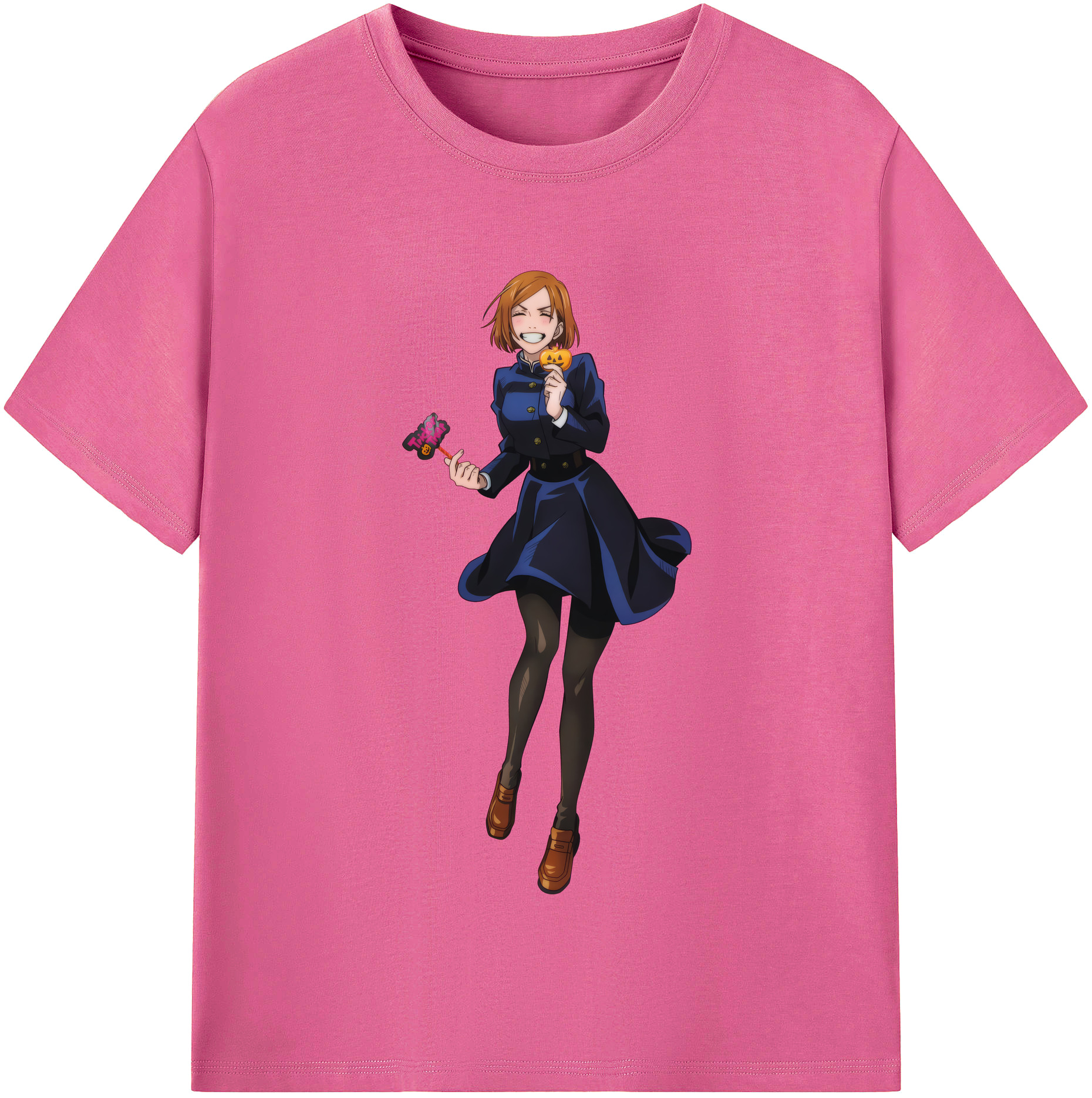 （画像用） 呪術廻戦 Jujutsu Kaisen レディースカジュアルプリントTシャツ（綿100％）