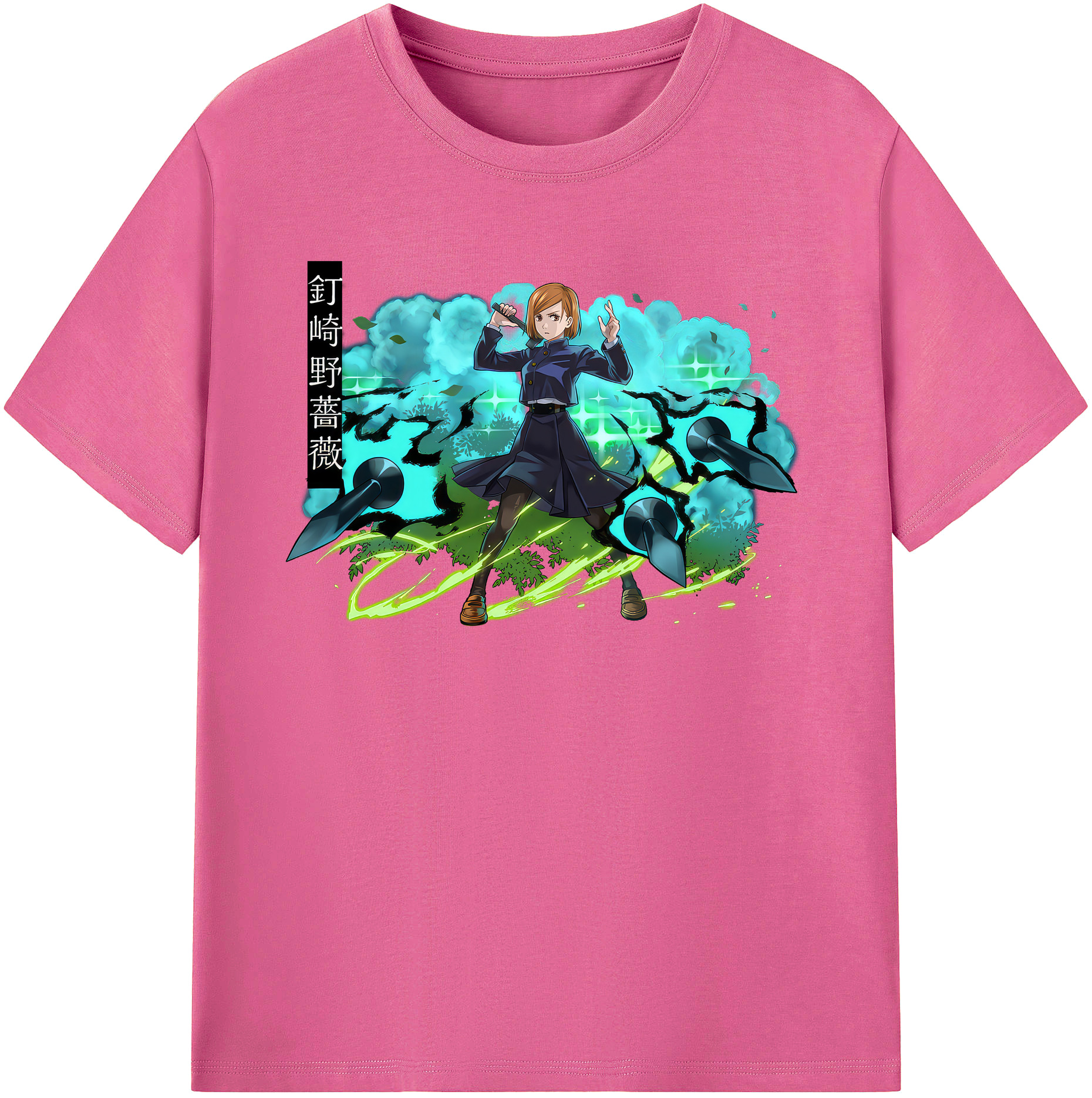 （画像用） 呪術廻戦 Jujutsu Kaisen レディースカジュアルプリントTシャツ（綿100％）