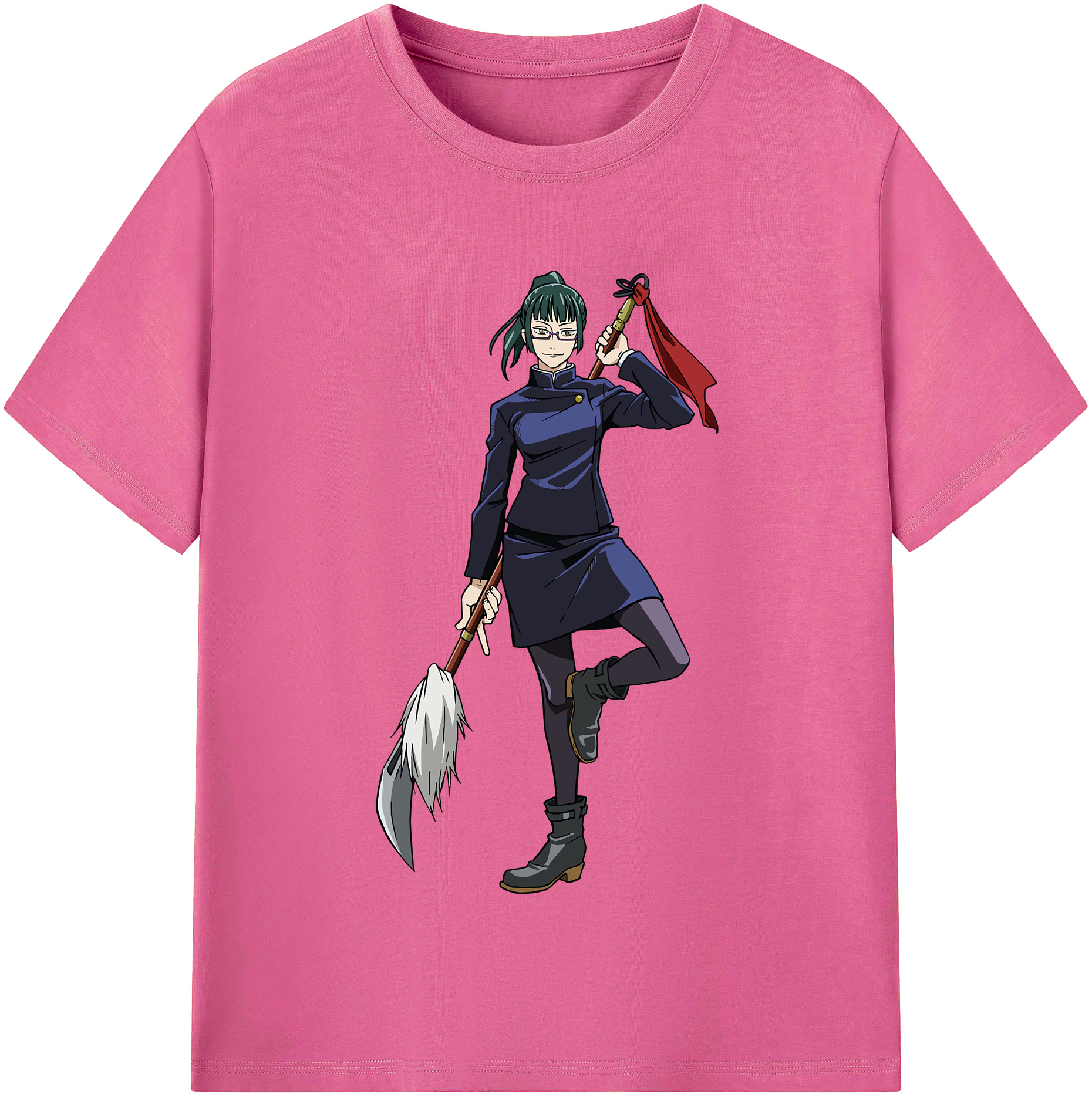 （画像用） 呪術廻戦 Jujutsu Kaisen レディースカジュアルプリントTシャツ（綿100％）