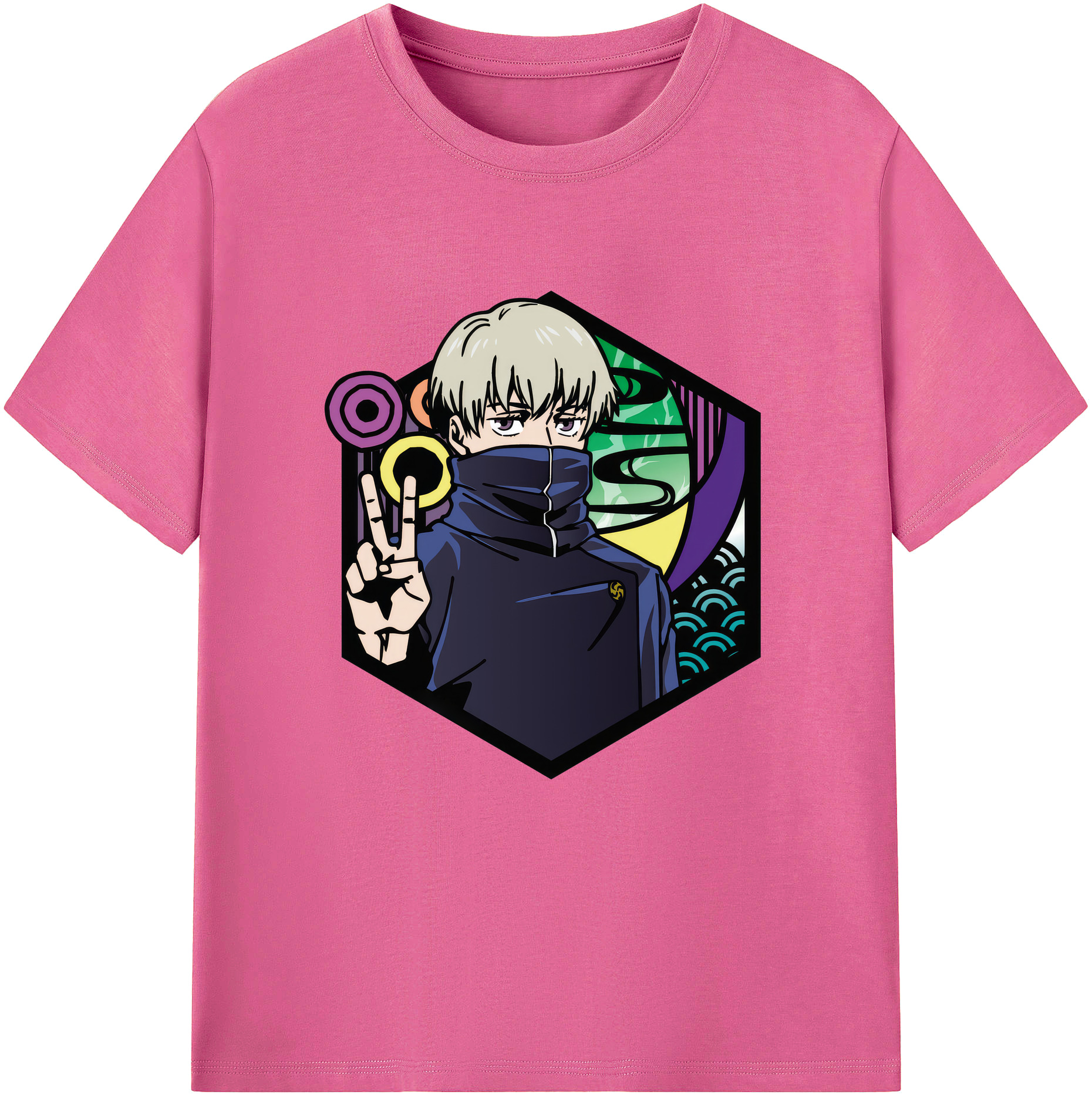 （画像用） 呪術廻戦 Jujutsu Kaisen レディースカジュアルプリントTシャツ（綿100％）