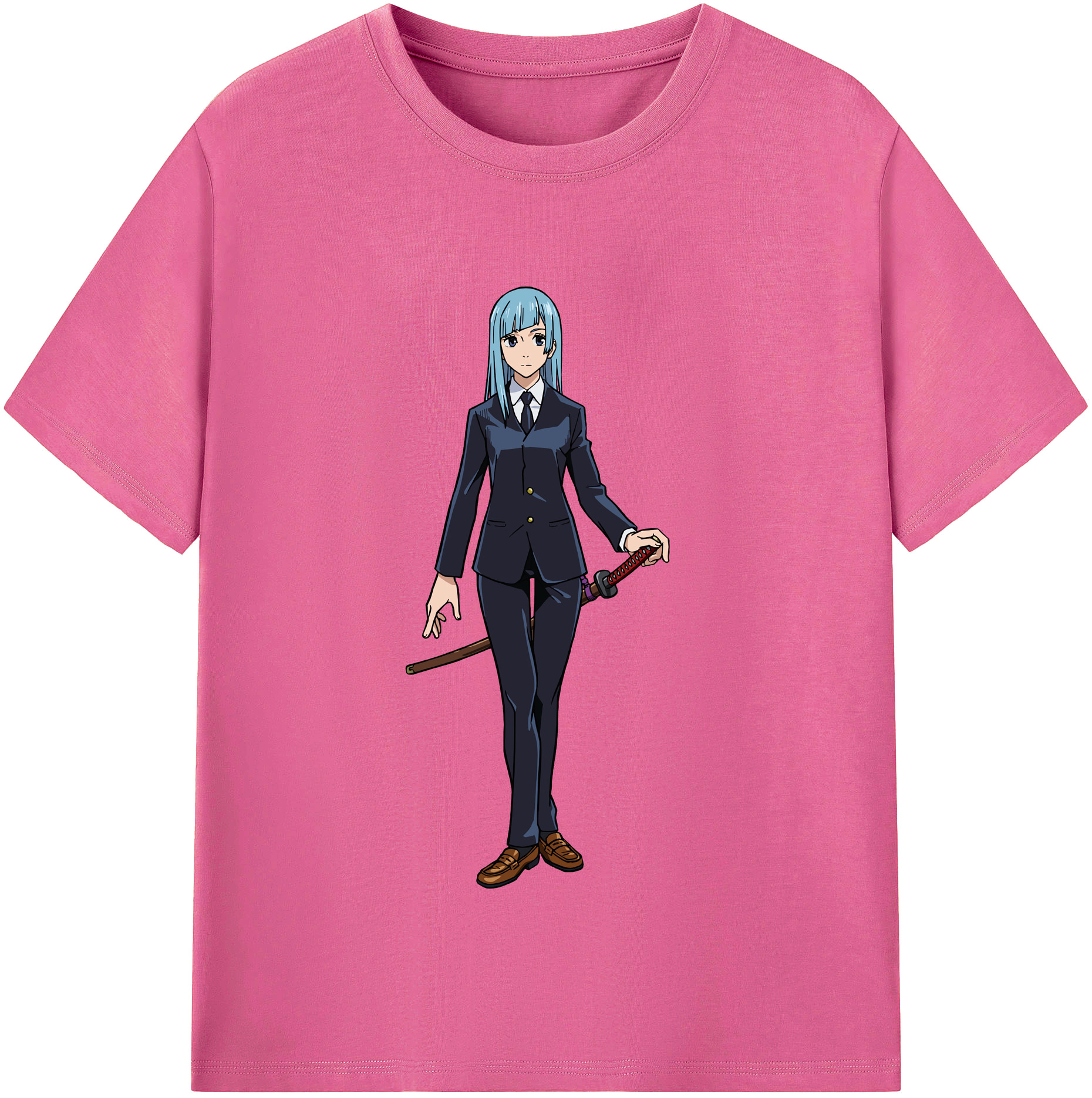 （画像用） 呪術廻戦 Jujutsu Kaisen レディースカジュアルプリントTシャツ（綿100％）