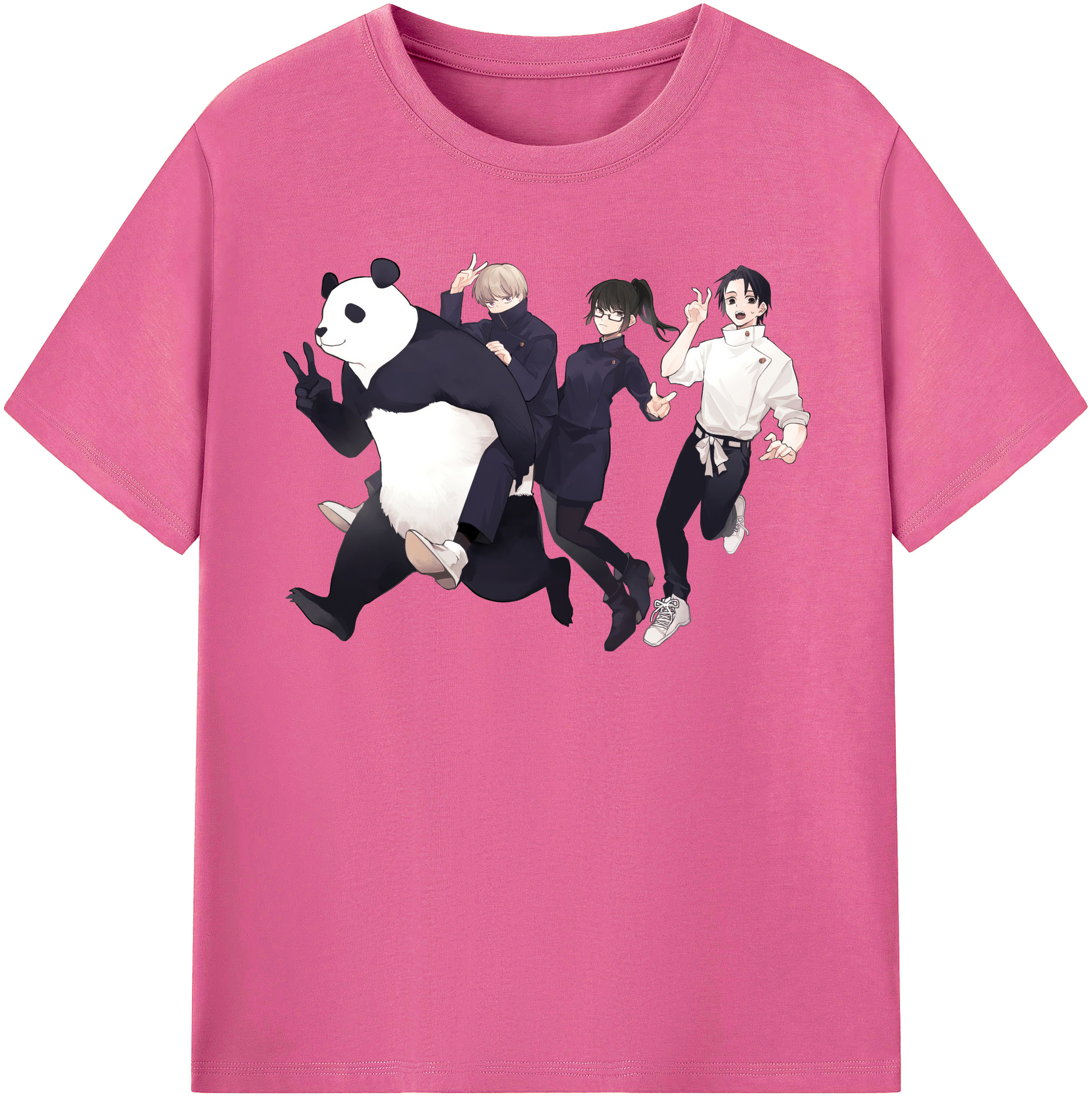 （画像用） 呪術廻戦 Jujutsu Kaisen レディースカジュアルプリントTシャツ（綿100％）