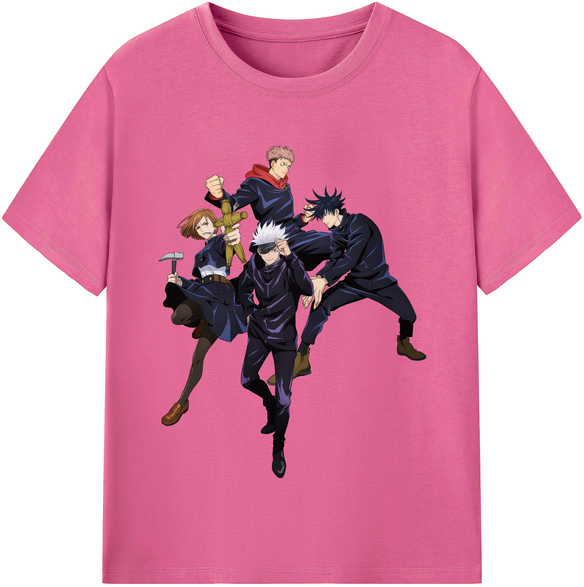 （画像用） 呪術廻戦 Jujutsu Kaisen レディースカジュアルプリントTシャツ（綿100％）