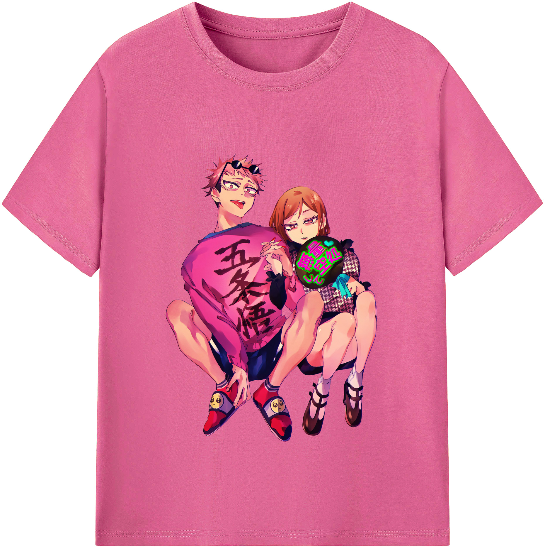 （画像用） 呪術廻戦 Jujutsu Kaisen レディースカジュアルプリントTシャツ（綿100％）