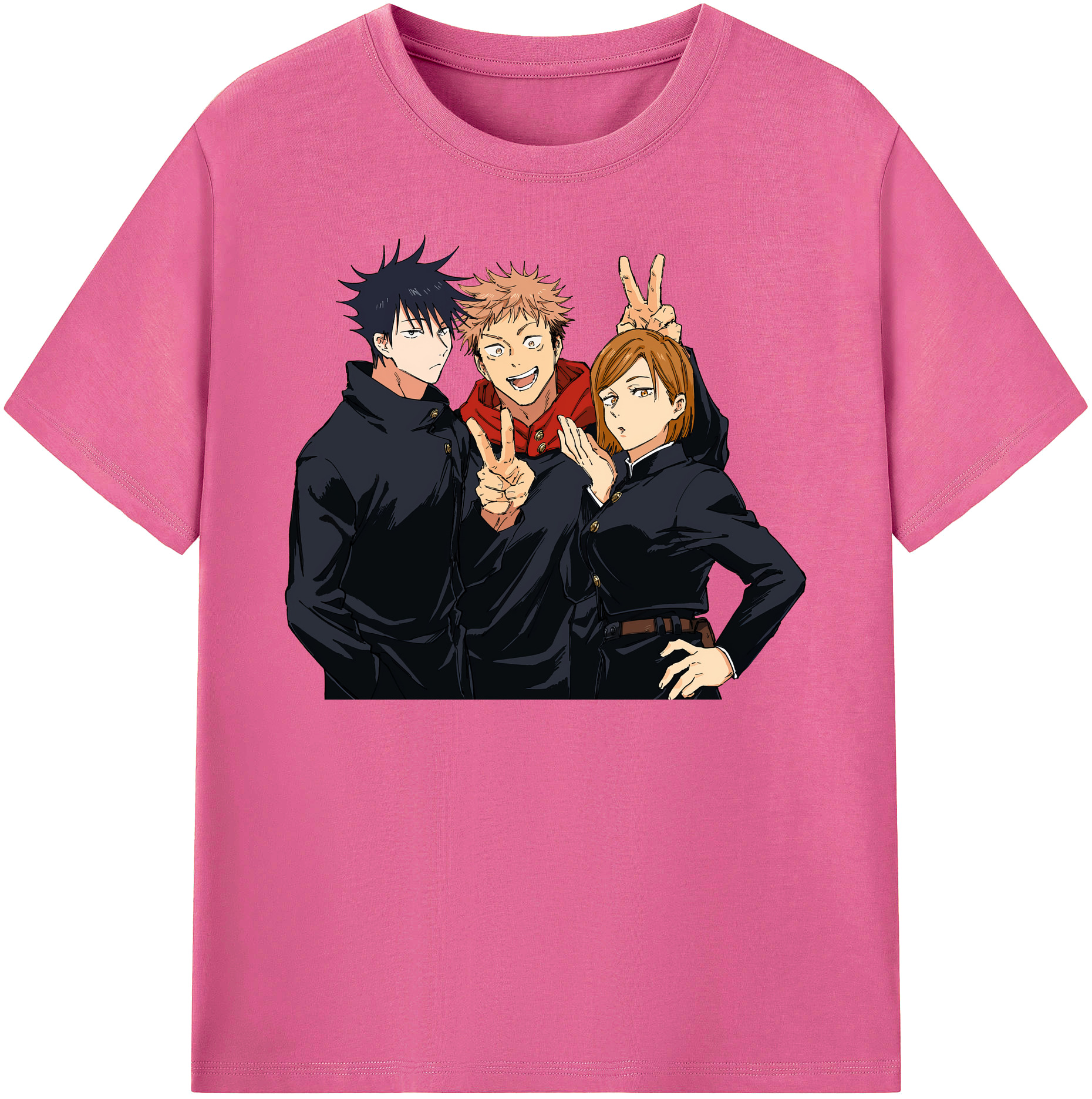 （画像用） 呪術廻戦 Jujutsu Kaisen レディースカジュアルプリントTシャツ（綿100％）