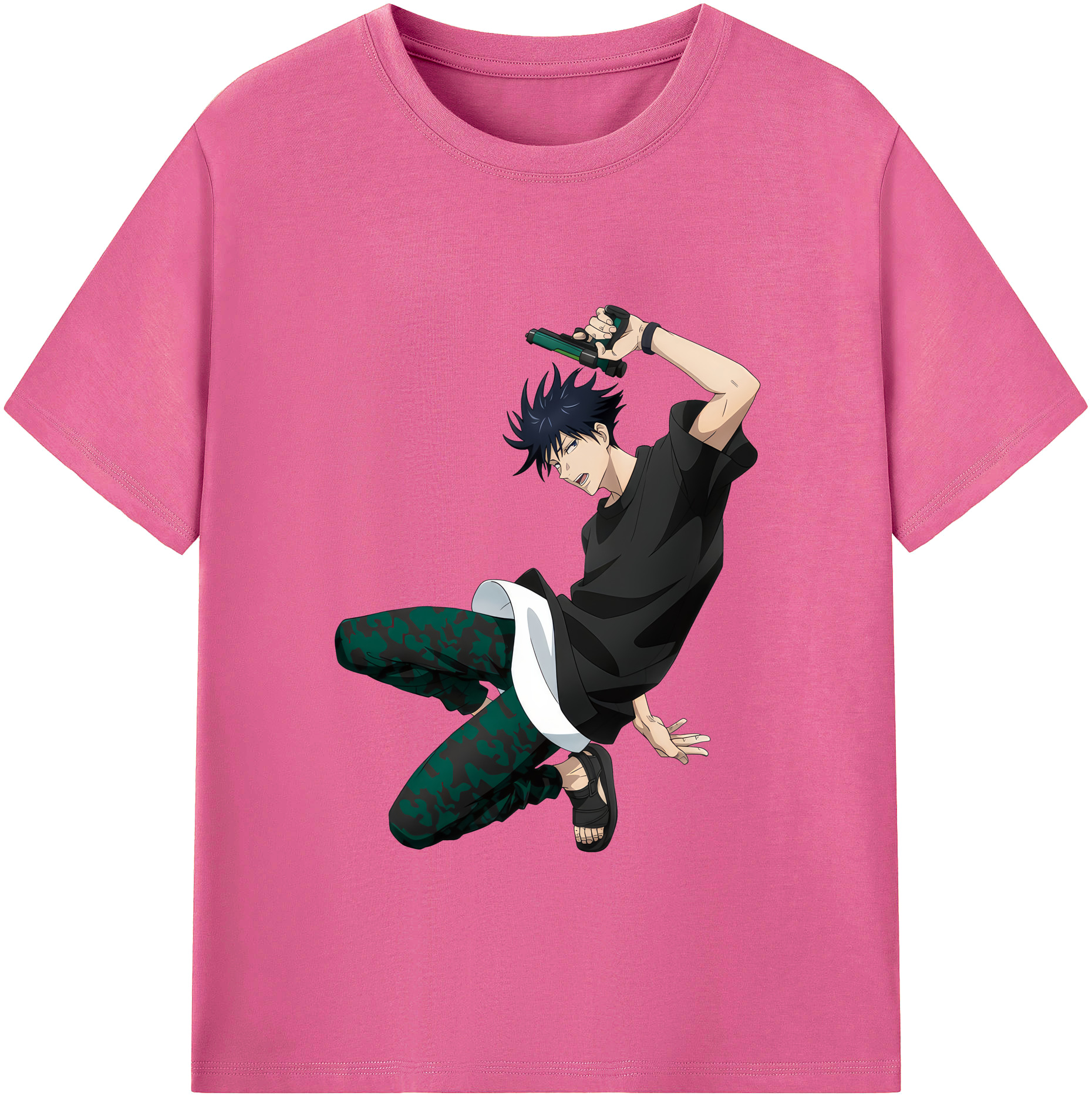 （画像用） 呪術廻戦 Jujutsu Kaisen レディースカジュアルプリントTシャツ（綿100％）