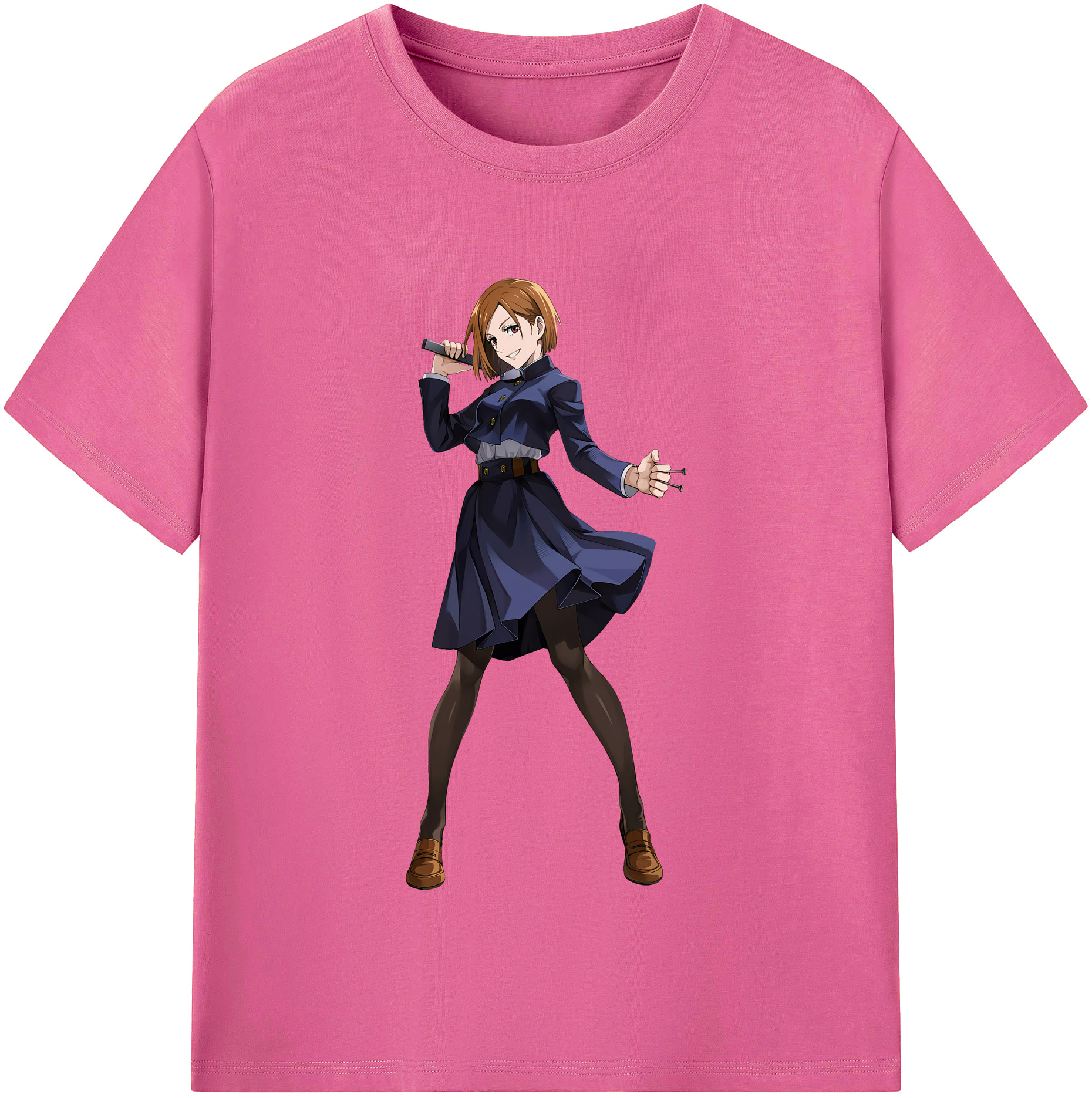 （画像用） 呪術廻戦 Jujutsu Kaisen レディースカジュアルプリントTシャツ（綿100％）