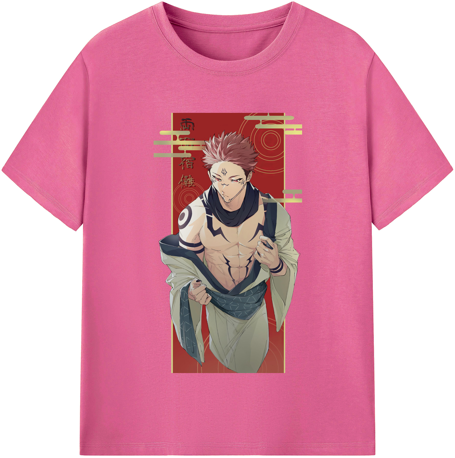 （画像用） 呪術廻戦 Jujutsu Kaisen レディースカジュアルプリントTシャツ（綿100％）