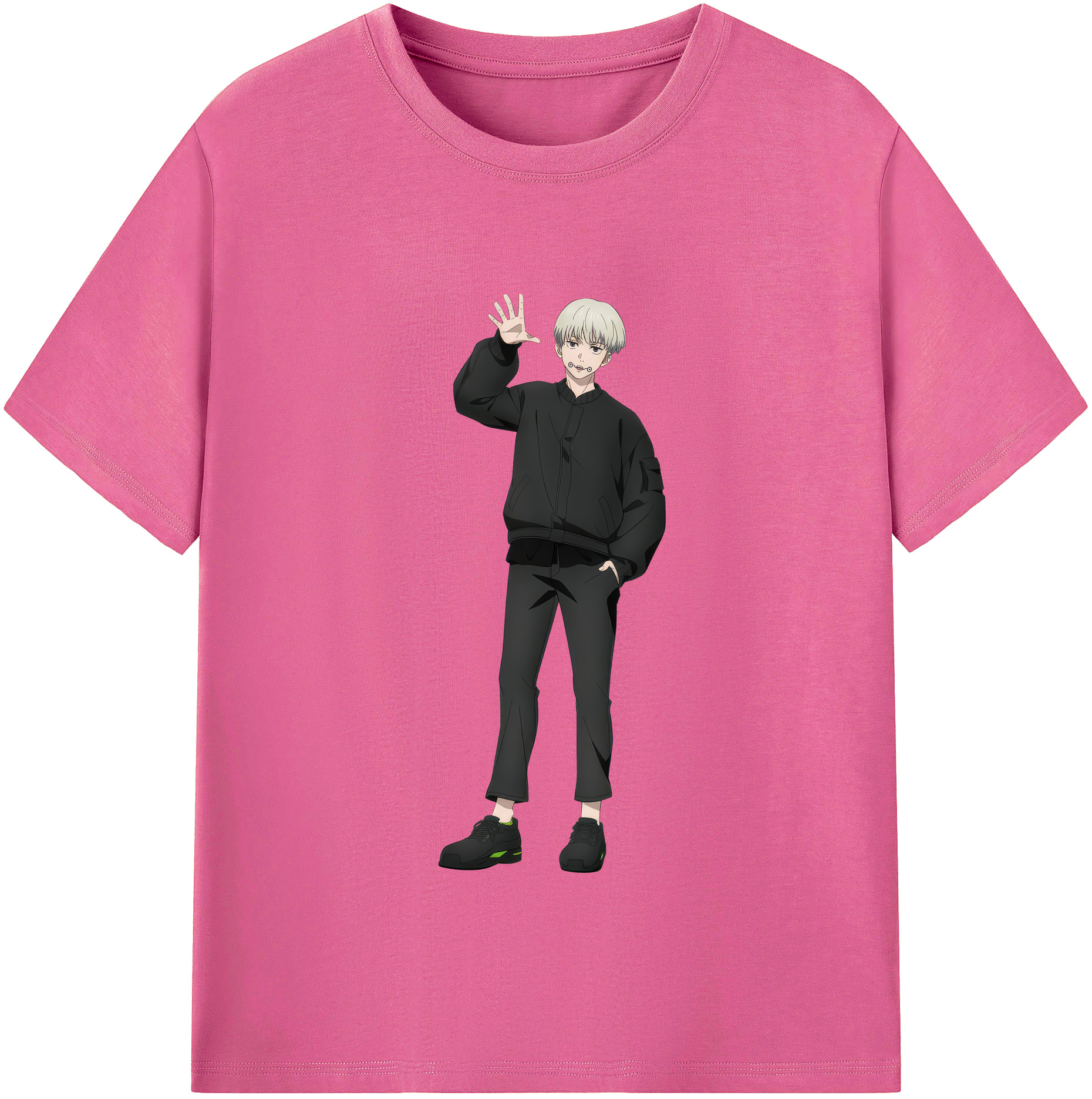 （画像用） 呪術廻戦 Jujutsu Kaisen レディースカジュアルプリントTシャツ（綿100％）