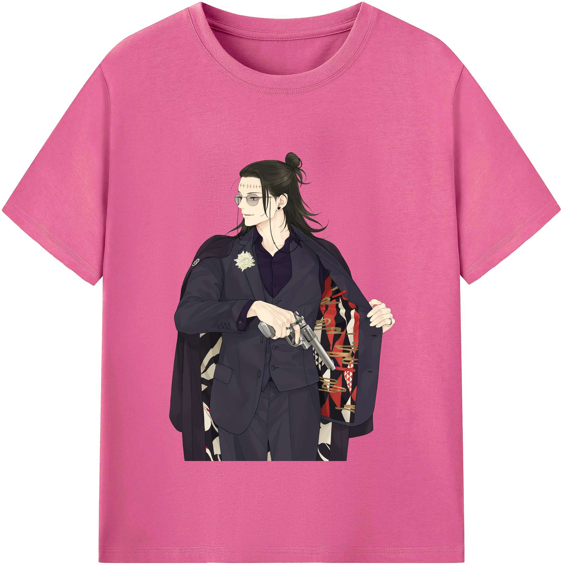 （画像用） 呪術廻戦 Jujutsu Kaisen レディースカジュアルプリントTシャツ（綿100％）