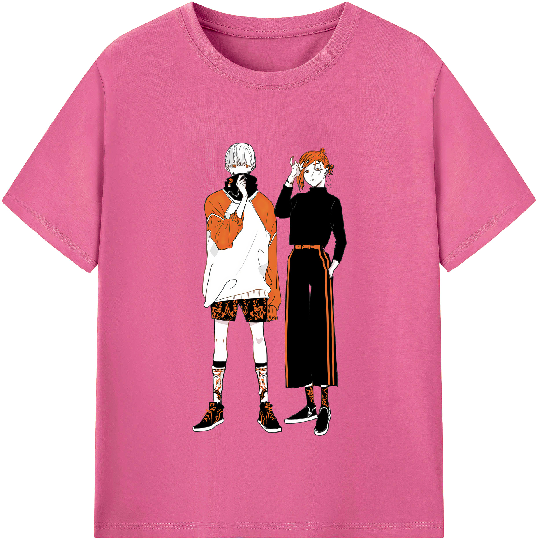 （画像用） 呪術廻戦 Jujutsu Kaisen レディースカジュアルプリントTシャツ（綿100％）
