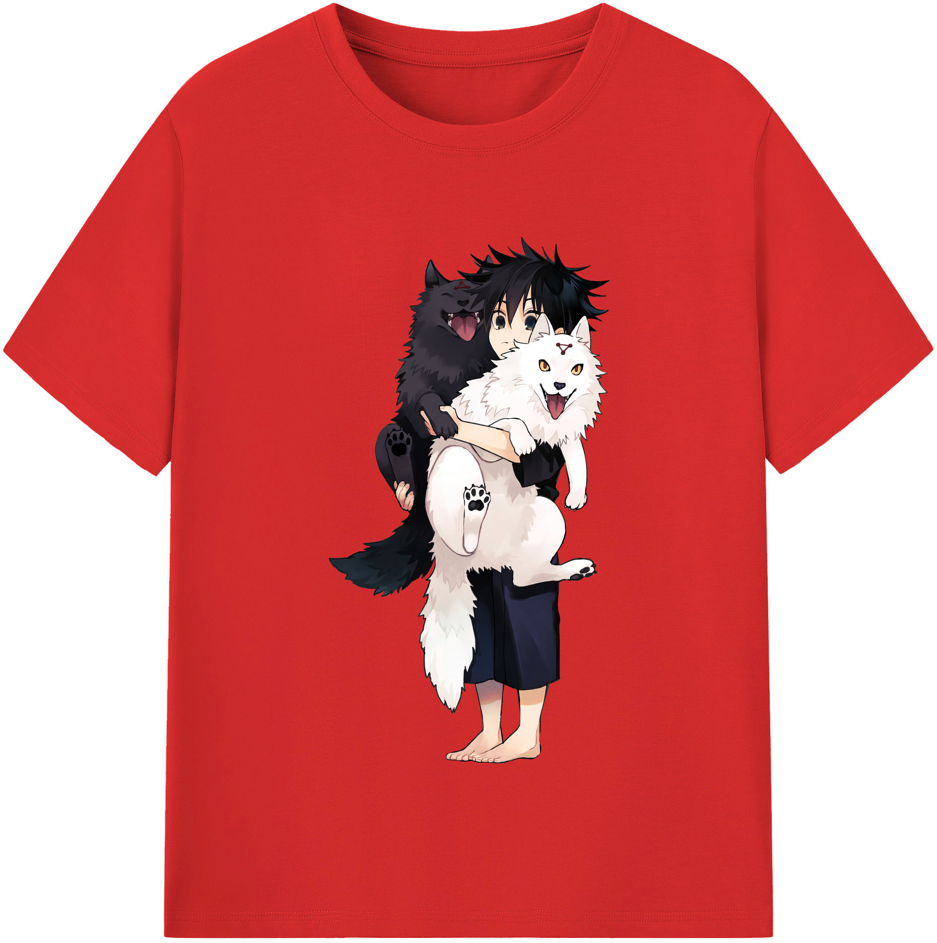 （画像用） 呪術廻戦 Jujutsu Kaisen レディースカジュアルプリントTシャツ（綿100％）