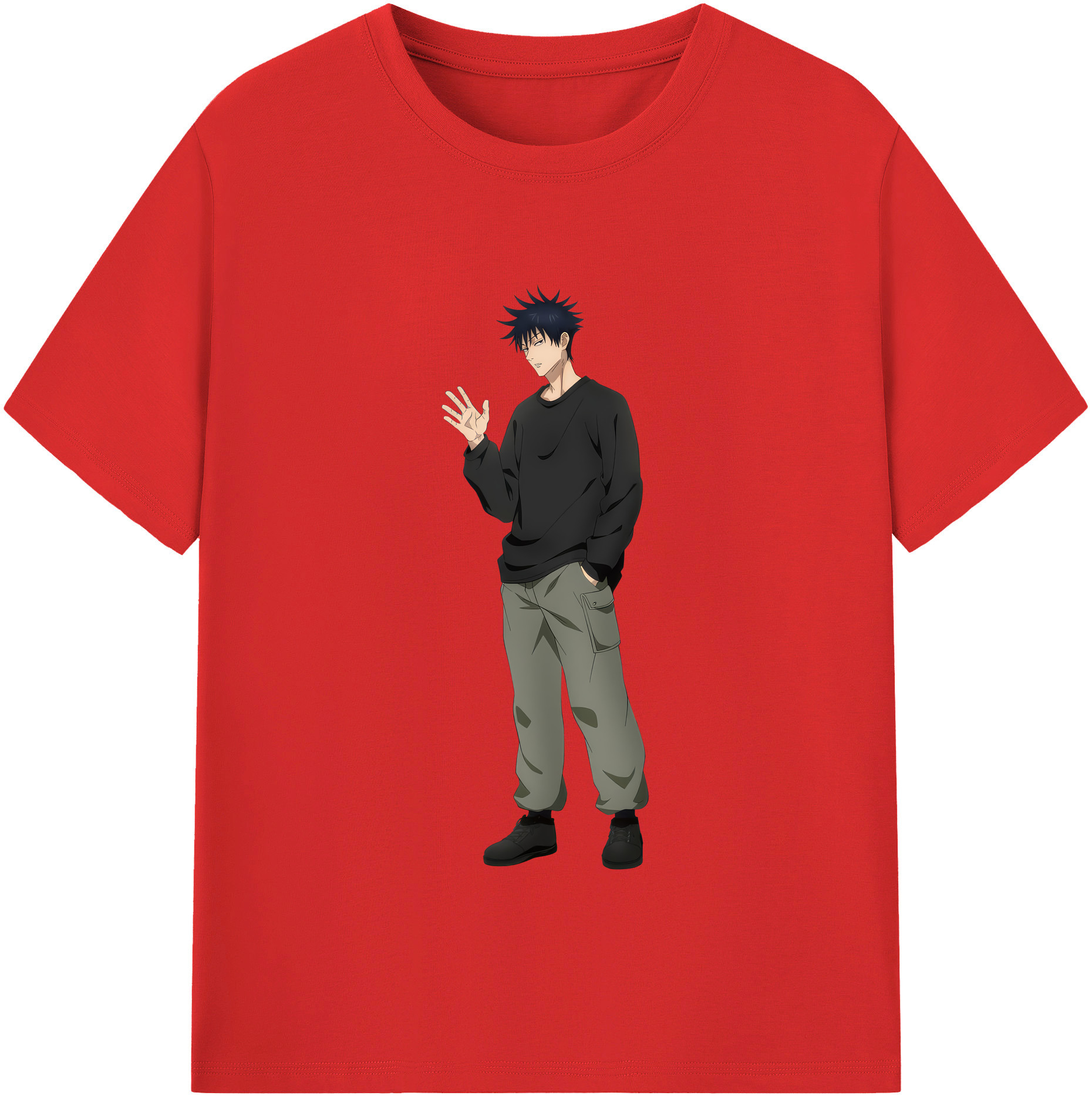 （画像用） 呪術廻戦 Jujutsu Kaisen レディースカジュアルプリントTシャツ（綿100％）