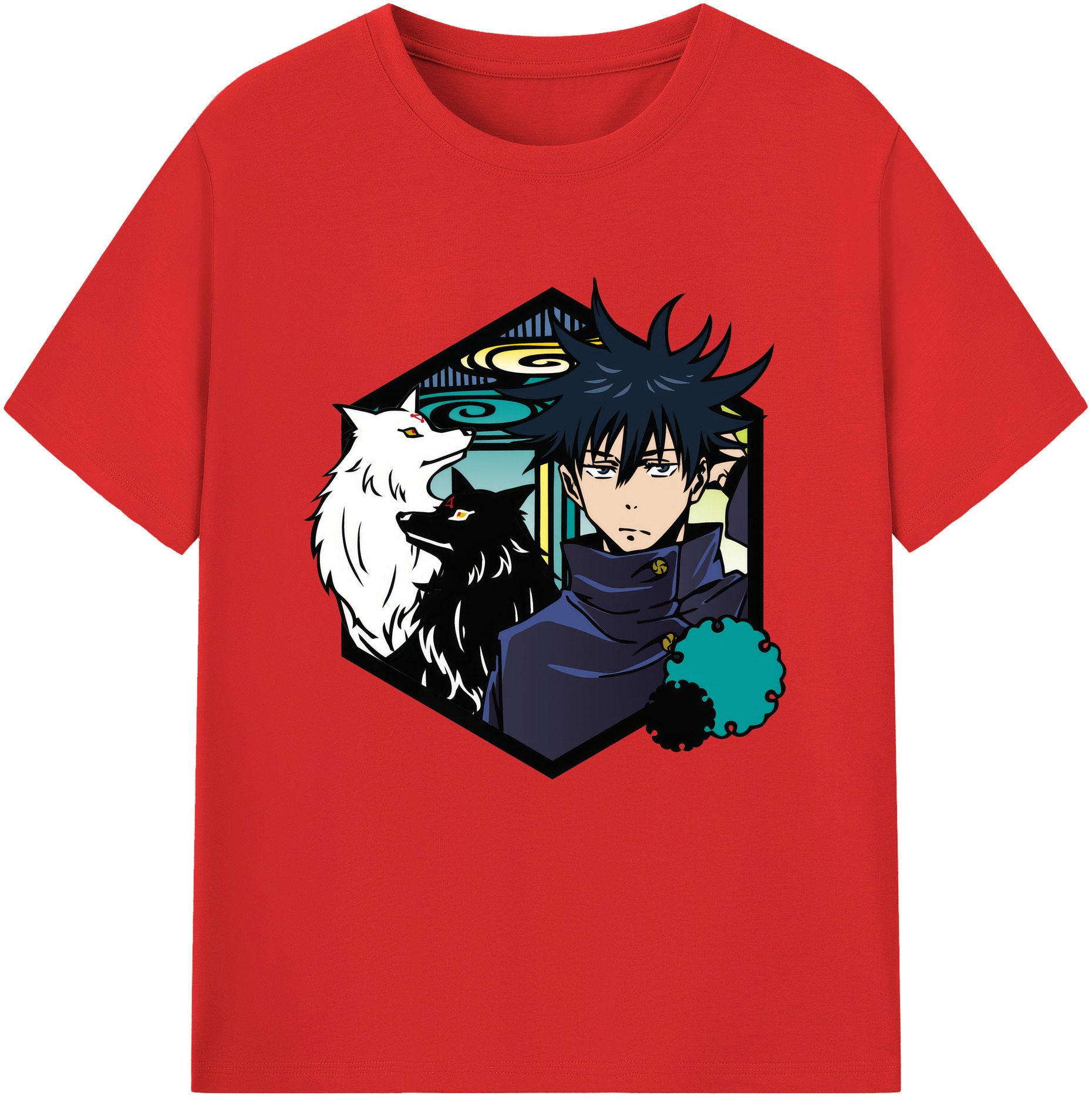 （画像用） 呪術廻戦 Jujutsu Kaisen レディースカジュアルプリントTシャツ（綿100％）